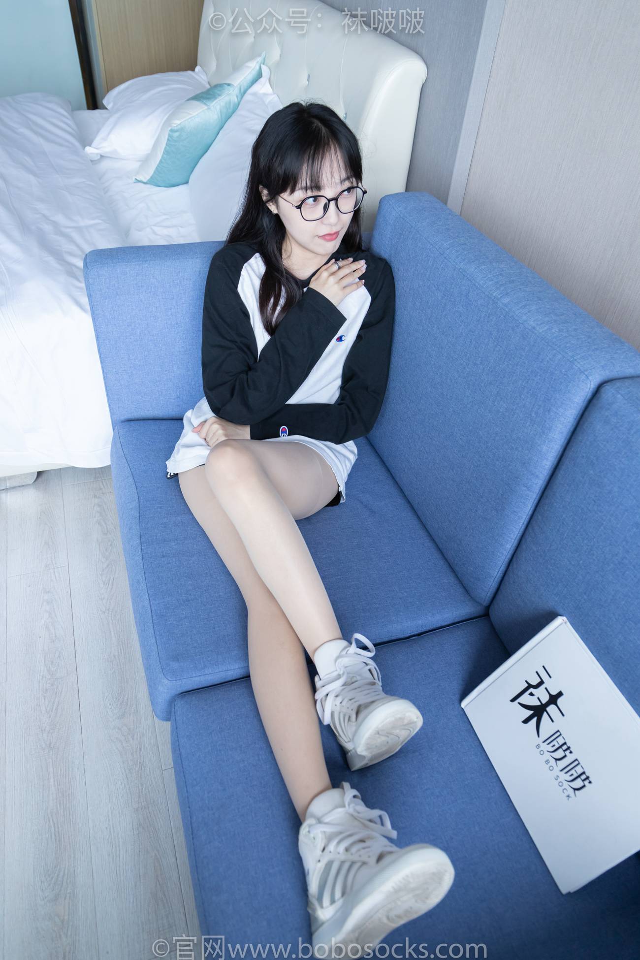 图片[11]-[BoBoSocks袜啵啵]NO.015 稚予-阿迪板鞋、白色短棉袜、肉丝[135P] – 速更版-美库