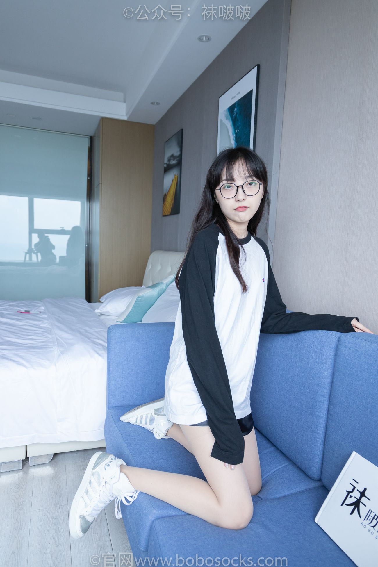 图片[18]-[BoBoSocks袜啵啵]NO.015 稚予-阿迪板鞋、白色短棉袜、肉丝[135P] – 速更版-美库