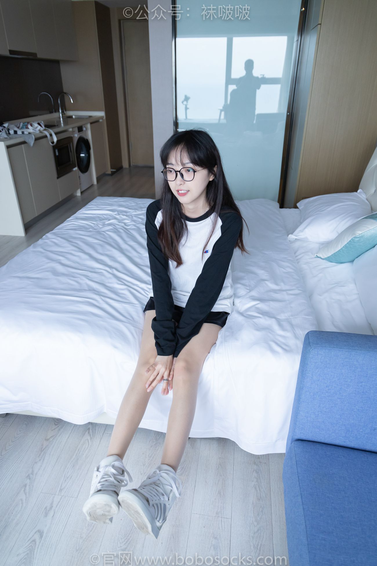 图片[22]-[BoBoSocks袜啵啵]NO.015 稚予-阿迪板鞋、白色短棉袜、肉丝[135P] – 速更版-美库