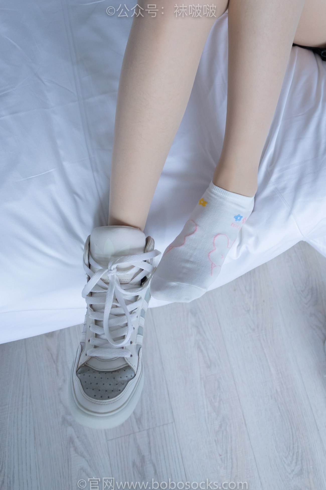 图片[44]-[BoBoSocks袜啵啵]NO.015 稚予-阿迪板鞋、白色短棉袜、肉丝[135P] – 速更版-美库
