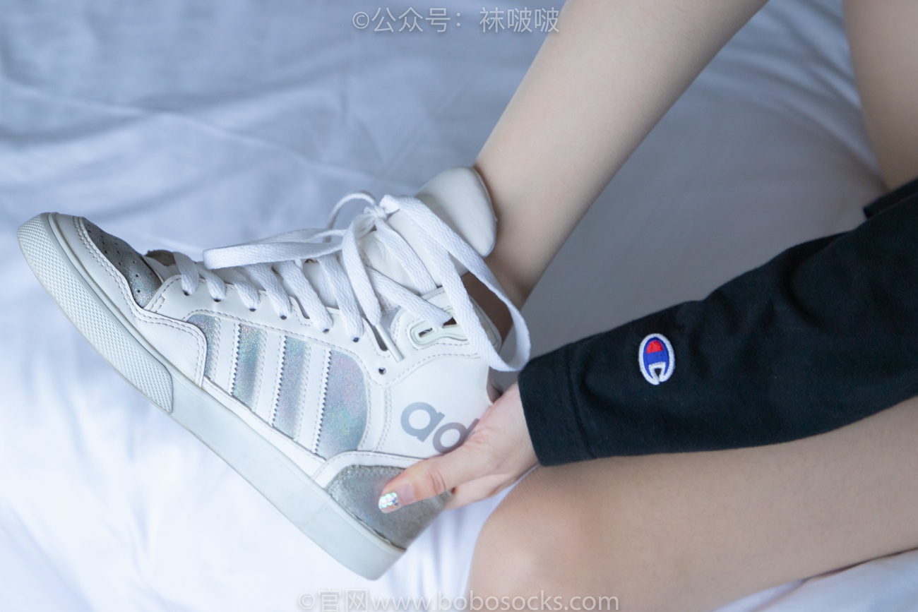 图片[47]-[BoBoSocks袜啵啵]NO.015 稚予-阿迪板鞋、白色短棉袜、肉丝[135P] – 速更版-美库