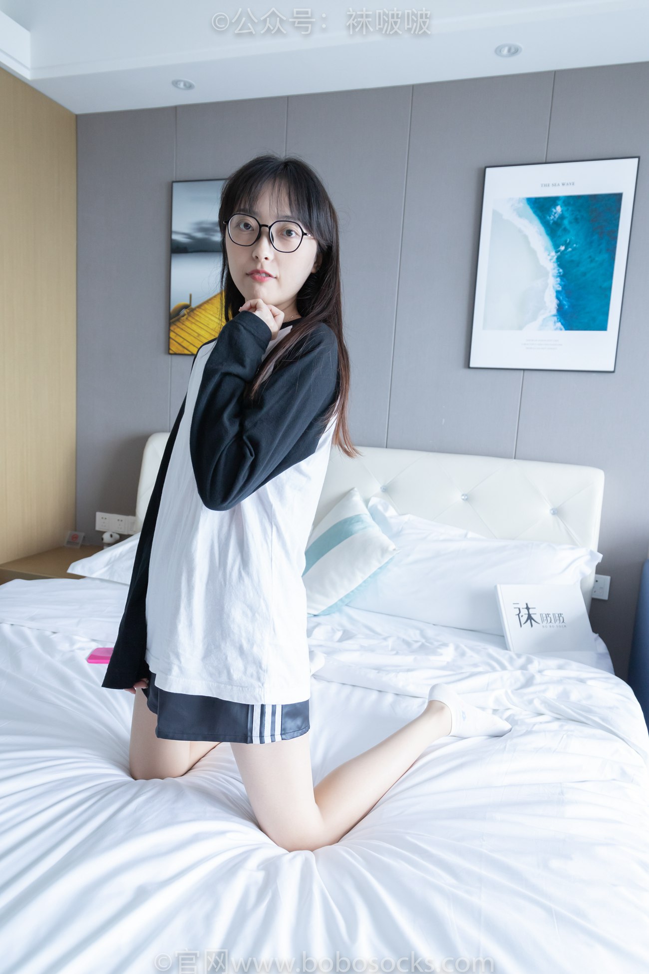 图片[69]-[BoBoSocks袜啵啵]NO.015 稚予-阿迪板鞋、白色短棉袜、肉丝[135P] – 速更版-美库