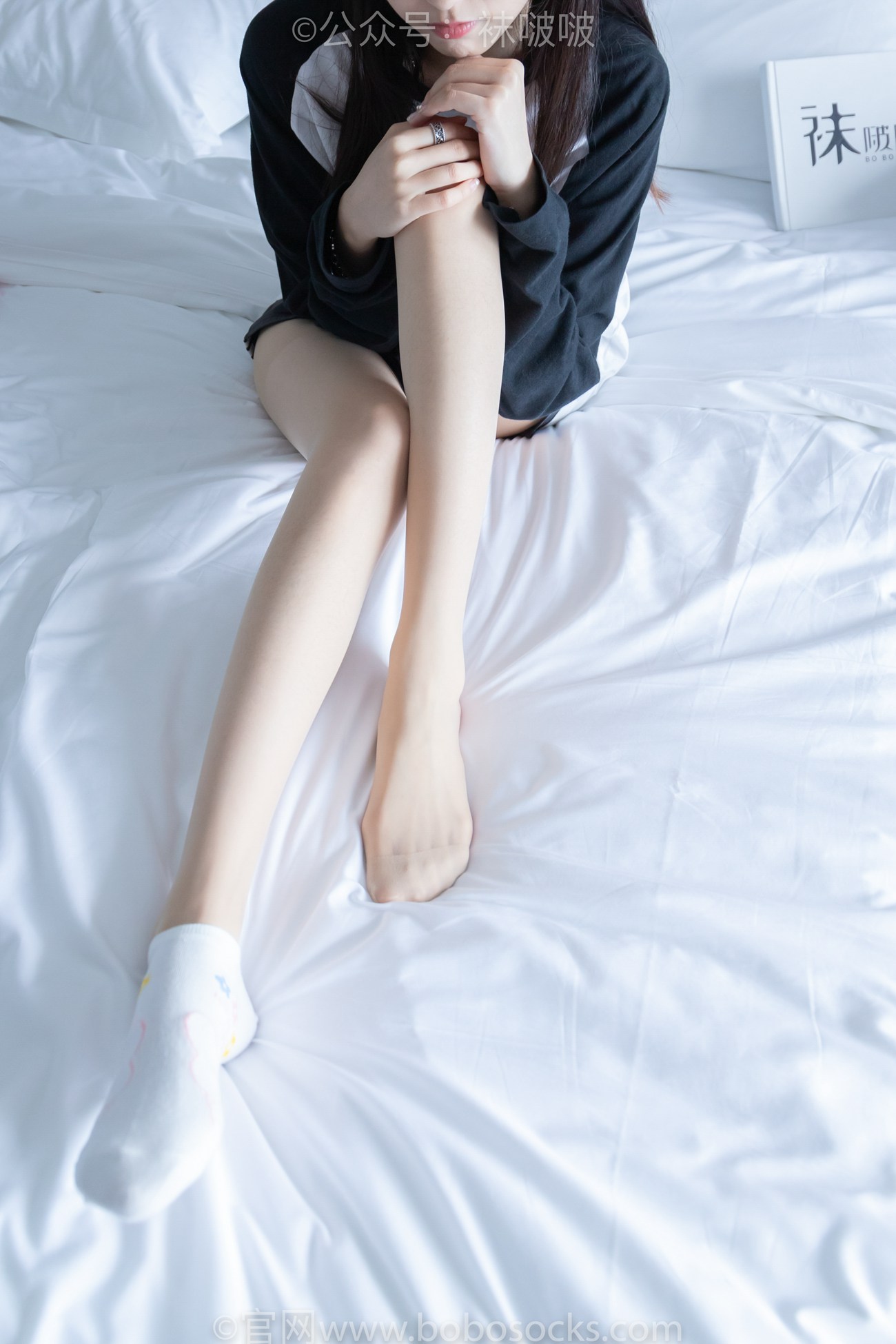 图片[86]-[BoBoSocks袜啵啵]NO.015 稚予-阿迪板鞋、白色短棉袜、肉丝[135P] – 速更版-美库