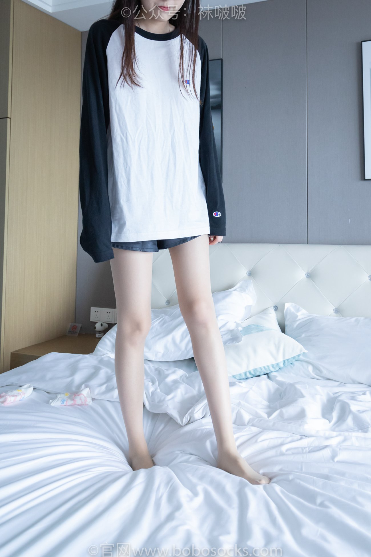 图片[119]-[BoBoSocks袜啵啵]NO.015 稚予-阿迪板鞋、白色短棉袜、肉丝[135P] – 速更版-美库