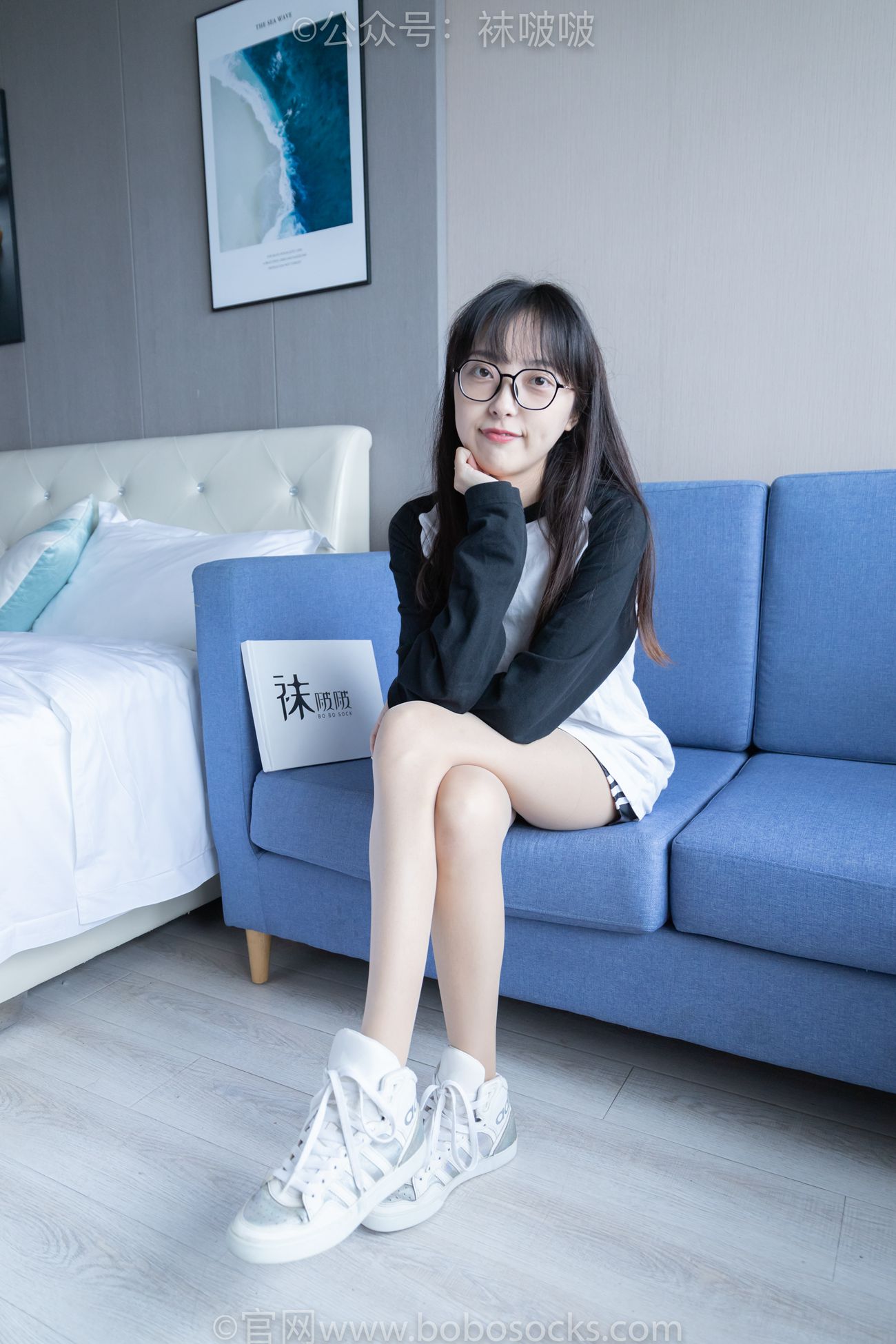 图片[136]-[BoBoSocks袜啵啵]NO.015 稚予-阿迪板鞋、白色短棉袜、肉丝[135P] – 速更版-美库