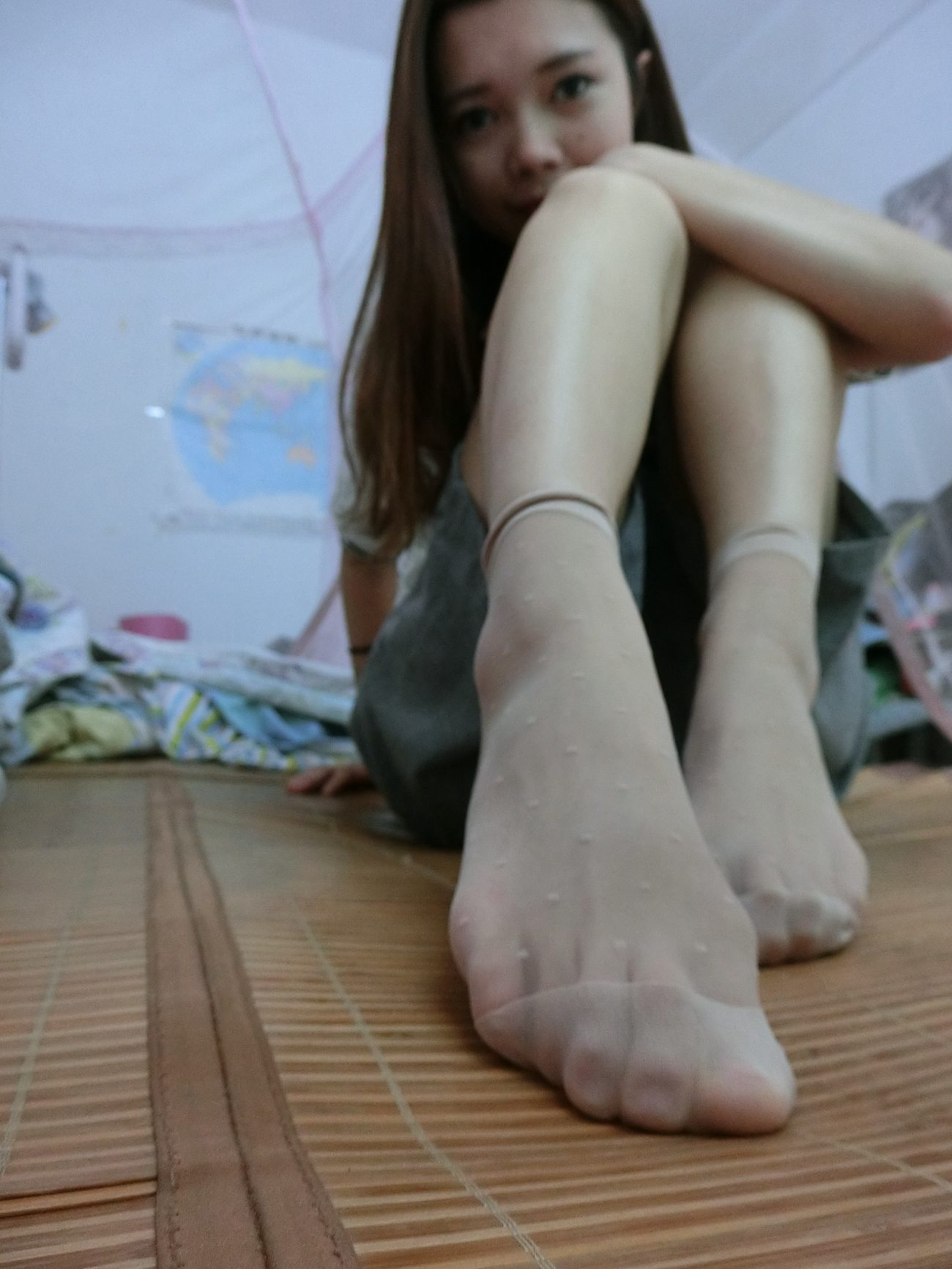 图片[25]-学妹校园寝室短丝系列021期 连小妮[78P] – 速更版-美库