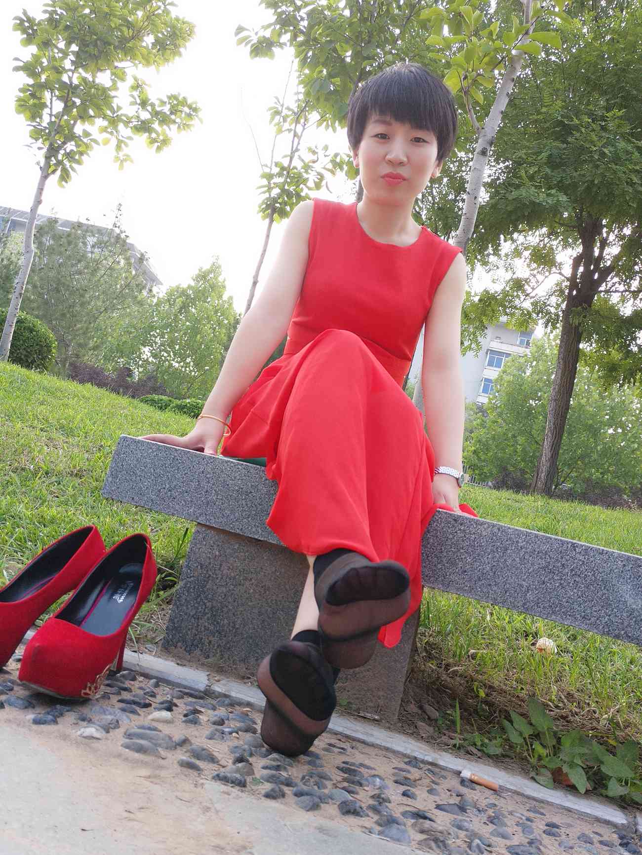 图片[26]-学妹校园寝室短丝系列022期 冯婷[98P] – 速更版-美库