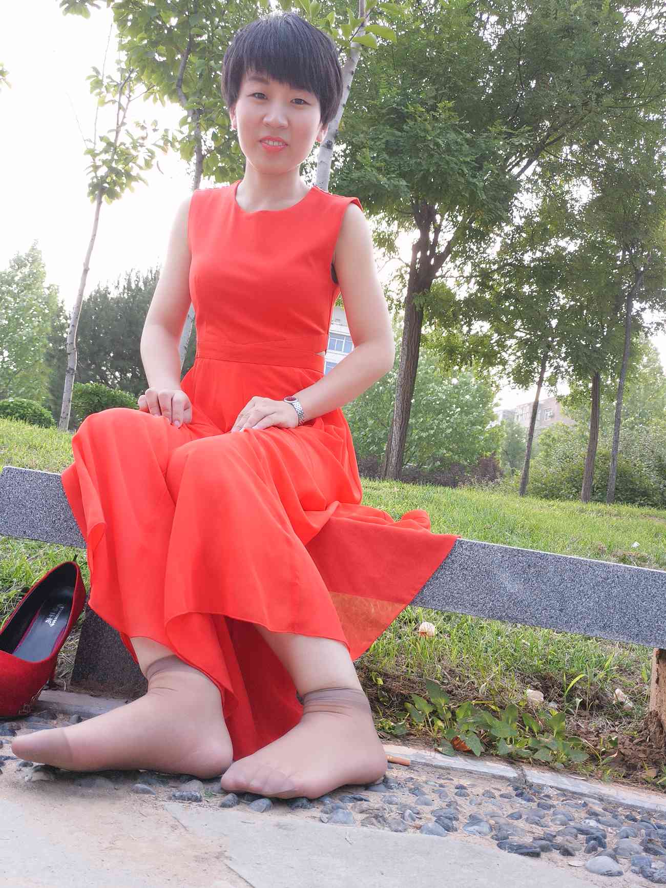 图片[34]-学妹校园寝室短丝系列022期 冯婷[98P] – 速更版-美库