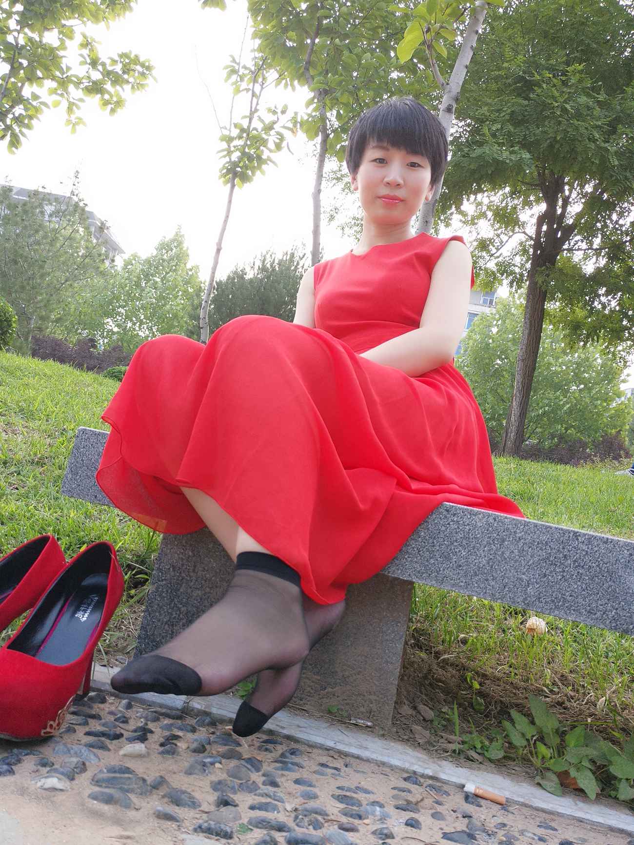 图片[51]-学妹校园寝室短丝系列022期 冯婷[98P] – 速更版-美库