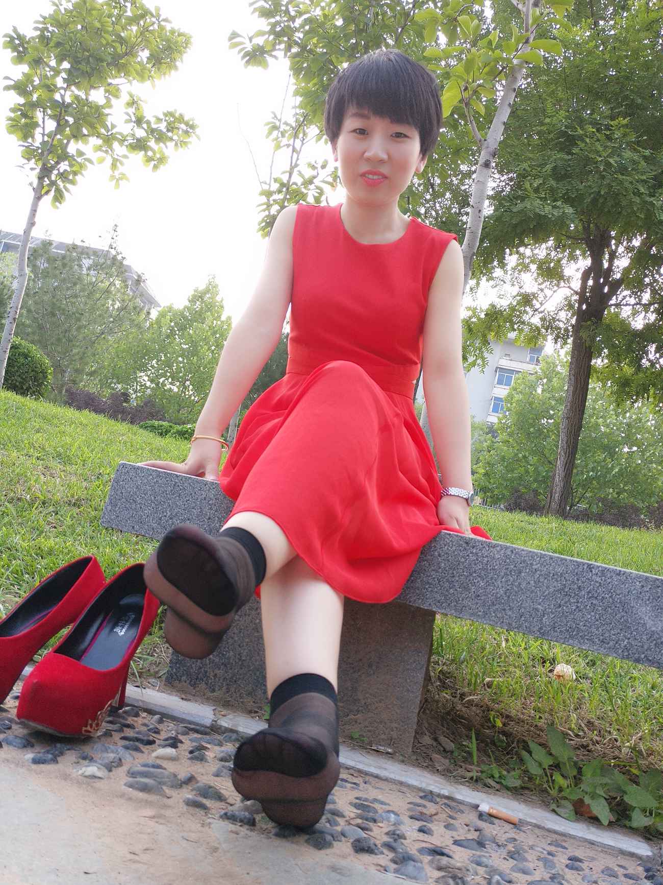 图片[59]-学妹校园寝室短丝系列022期 冯婷[98P] – 速更版-美库