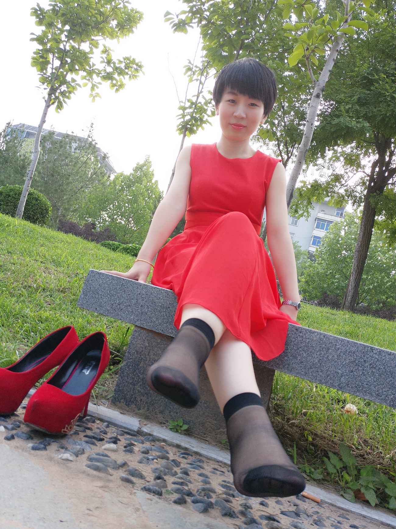 图片[62]-学妹校园寝室短丝系列022期 冯婷[98P] – 速更版-美库