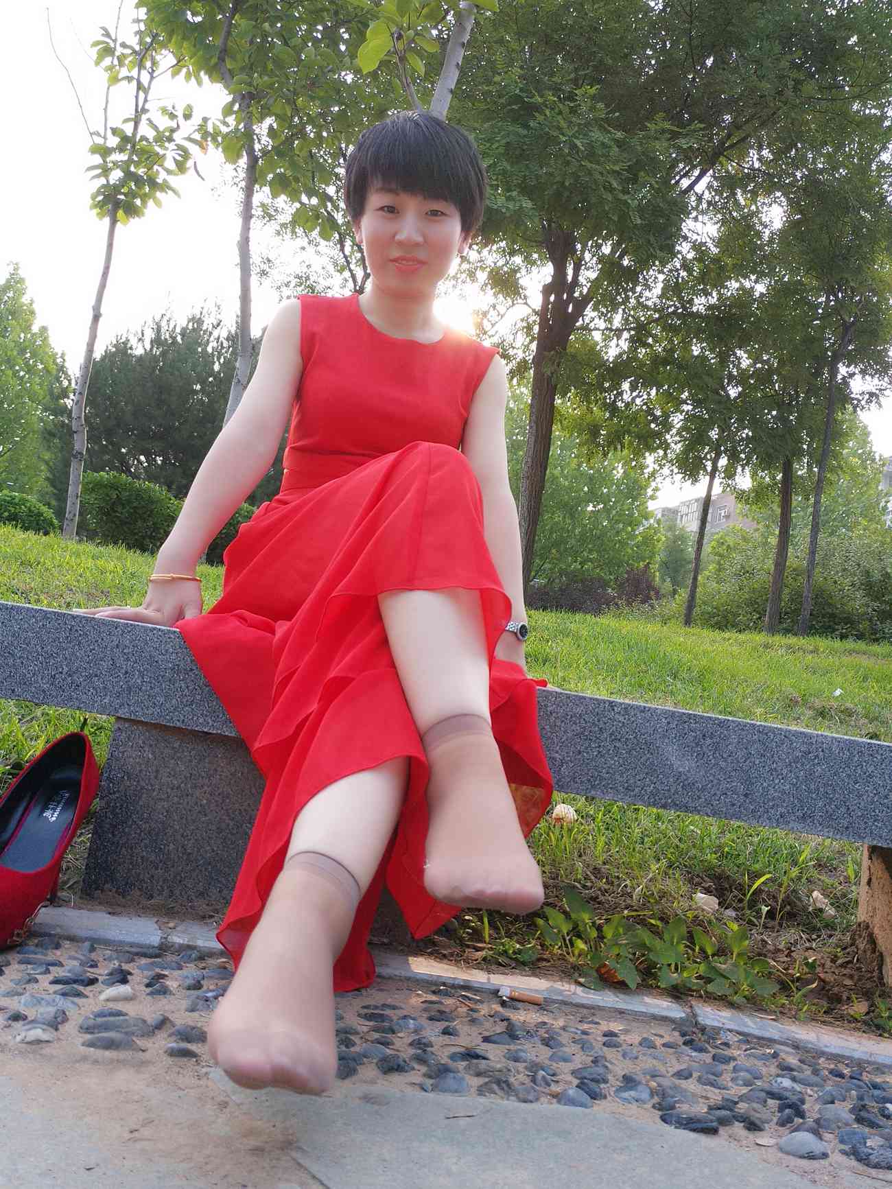 图片[63]-学妹校园寝室短丝系列022期 冯婷[98P] – 速更版-美库