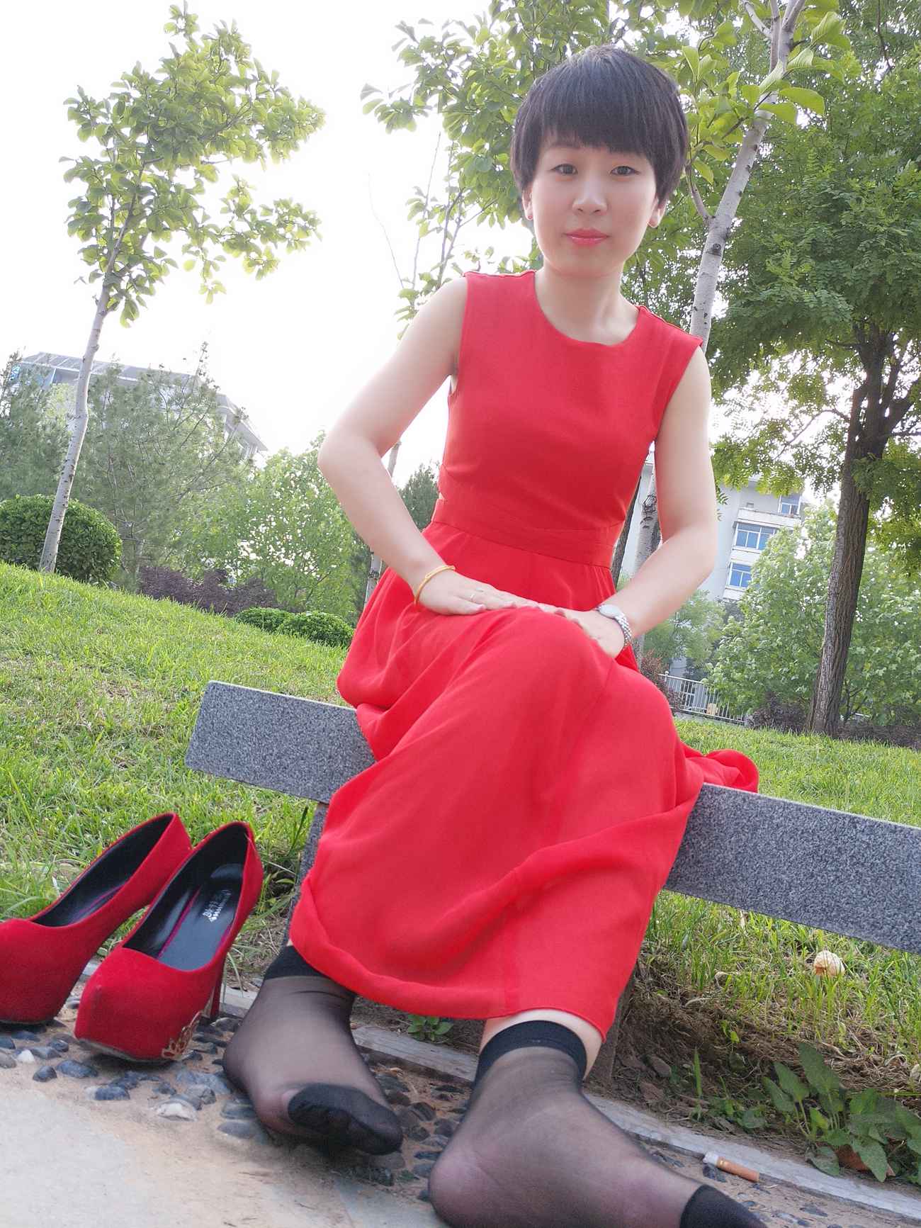 图片[74]-学妹校园寝室短丝系列022期 冯婷[98P] – 速更版-美库