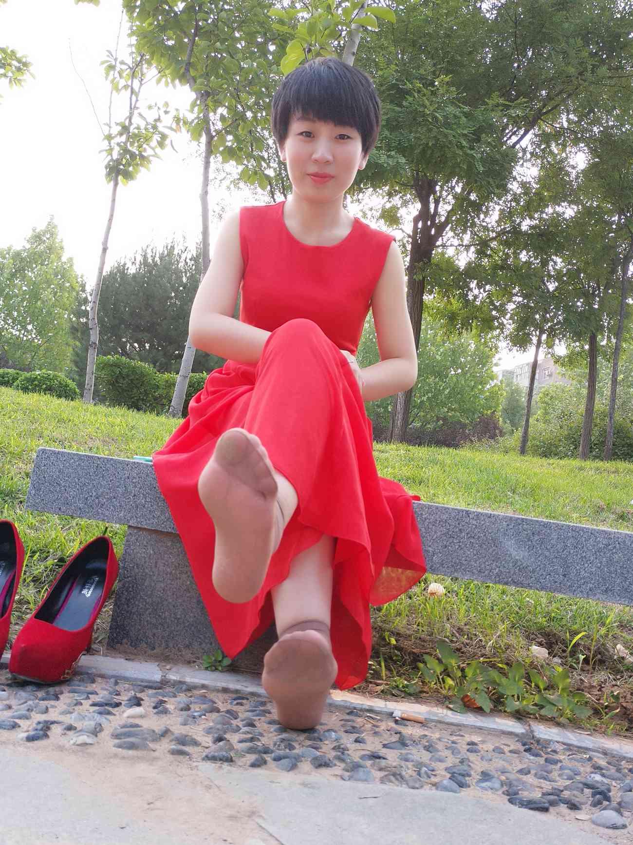 图片[83]-学妹校园寝室短丝系列022期 冯婷[98P] – 速更版-美库