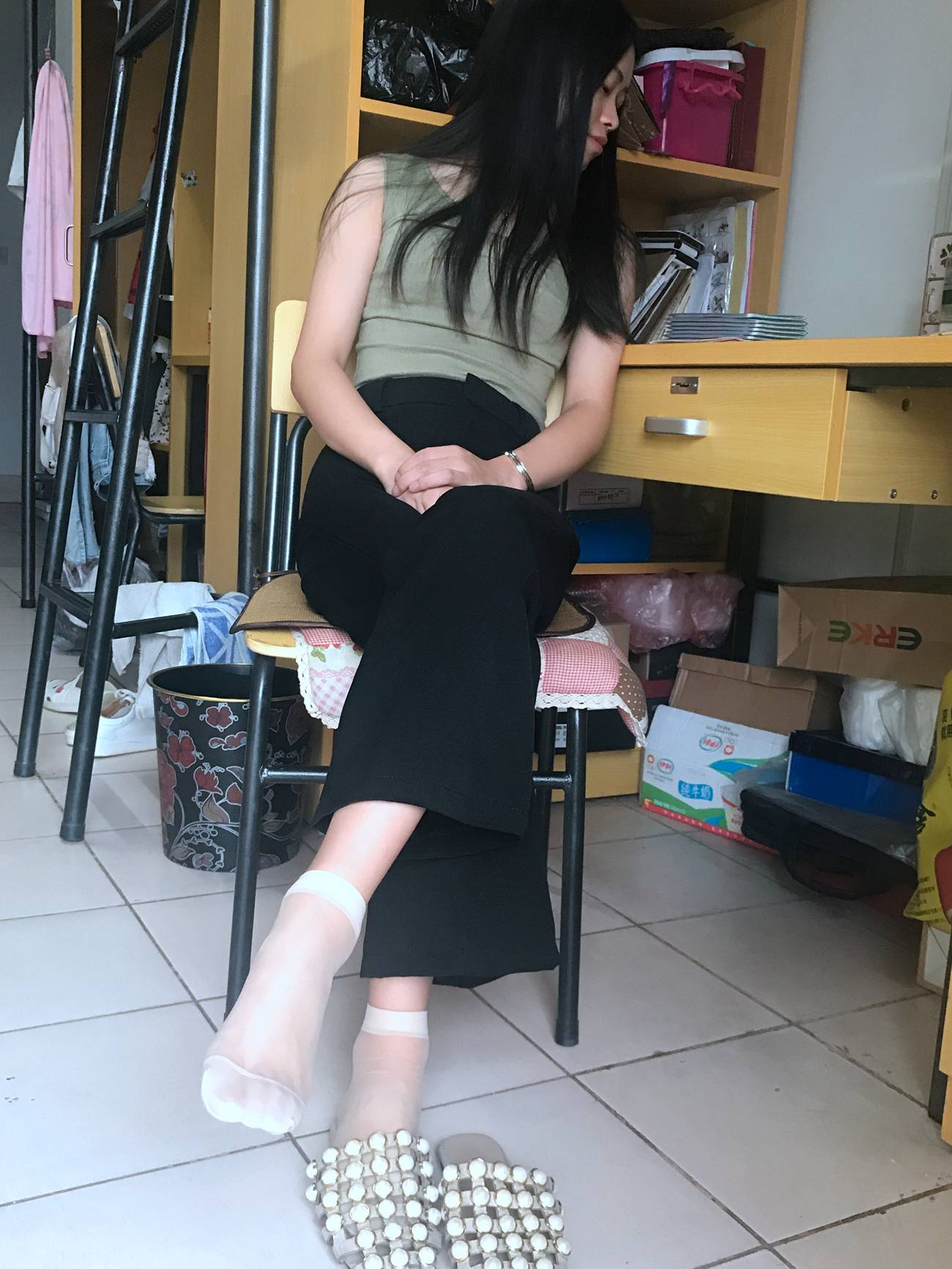 图片[54]-学妹校园寝室短丝系列023期 林丽雯[98P] – 速更版-美库