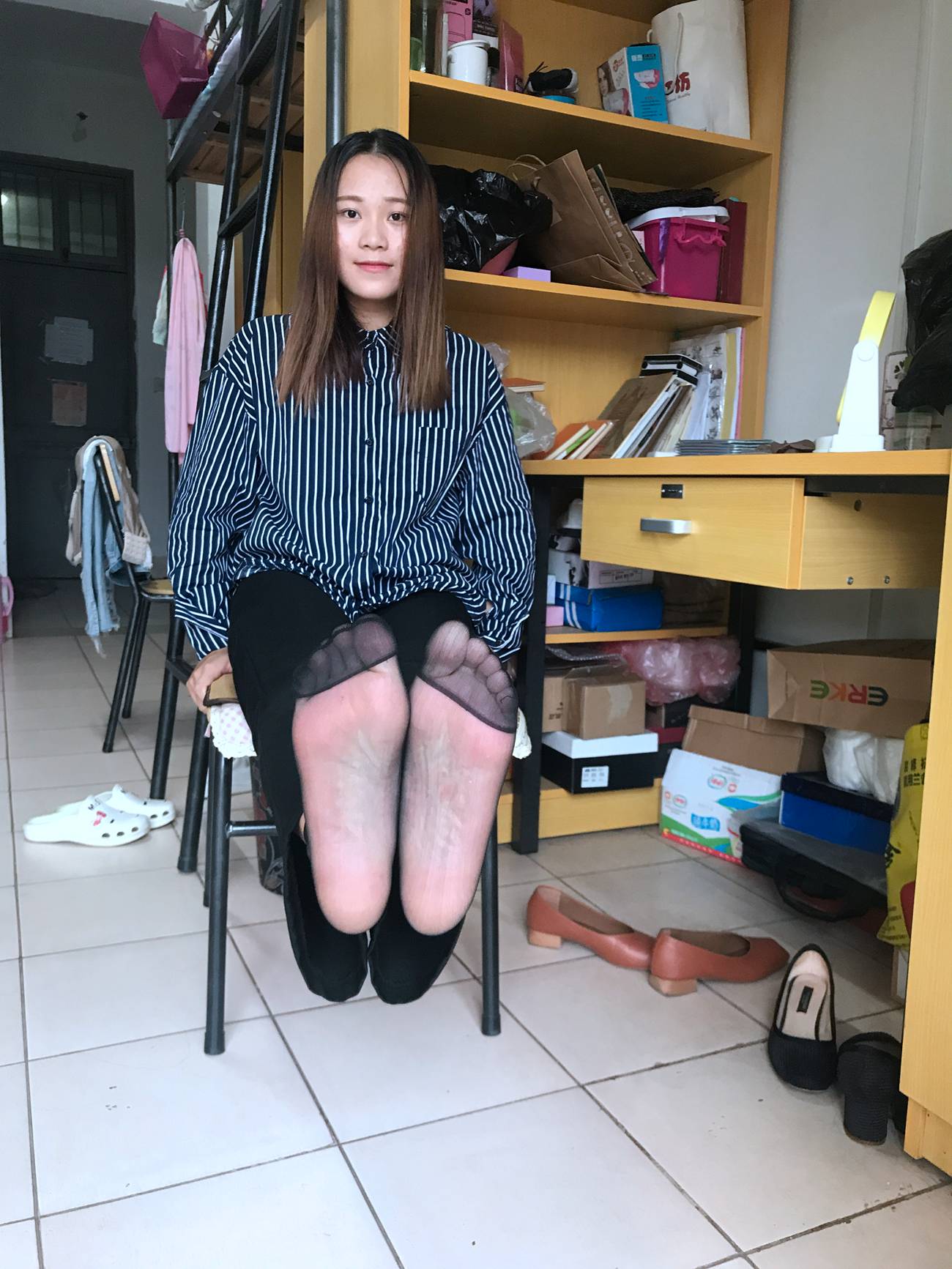 图片[78]-学妹校园寝室短丝系列023期 林丽雯[98P] – 速更版-美库