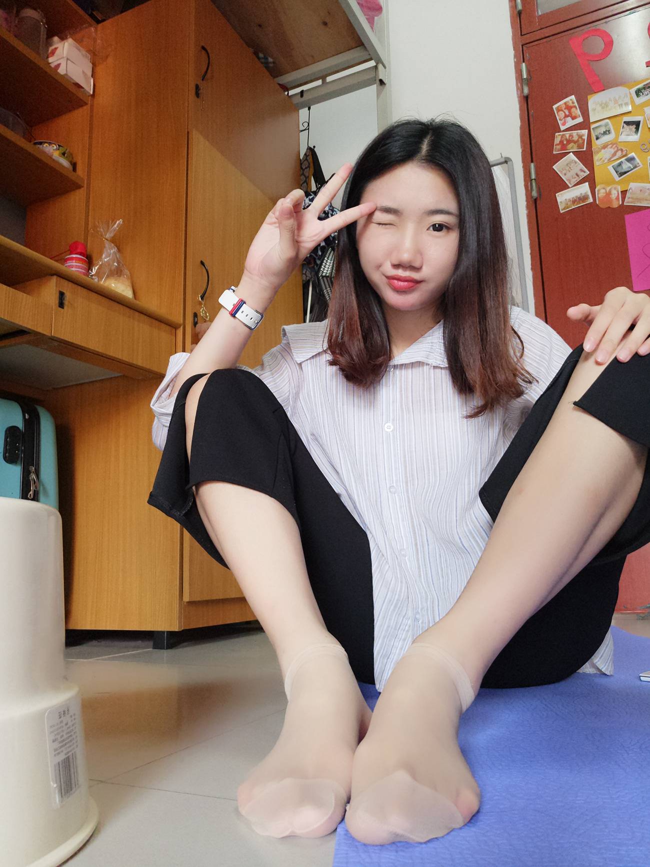 图片[13]-学妹校园寝室短丝系列025期 林薇[49P] – 速更版-美库