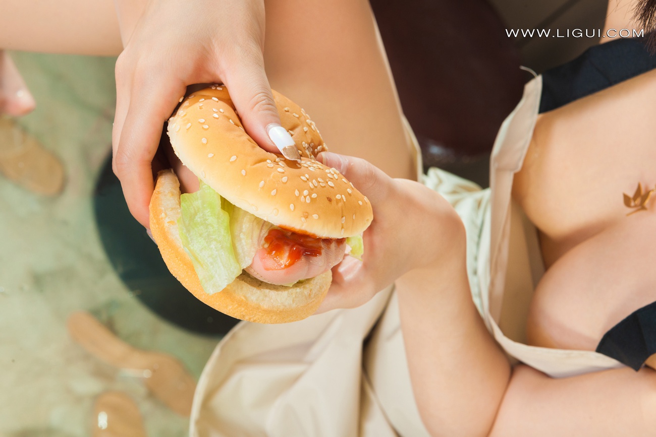 图片[39]-[Ligui丽柜]2022.03.18 《莲食记-超级汉堡》小智贤&小七[75+1P] – 速更版-美库