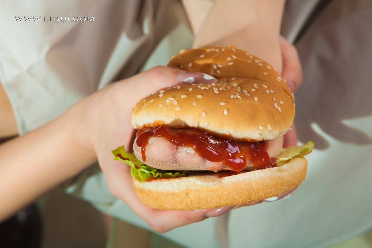 图片[57]-[Ligui丽柜]2022.03.18 《莲食记-超级汉堡》小智贤&小七[75+1P] – 速更版-美库