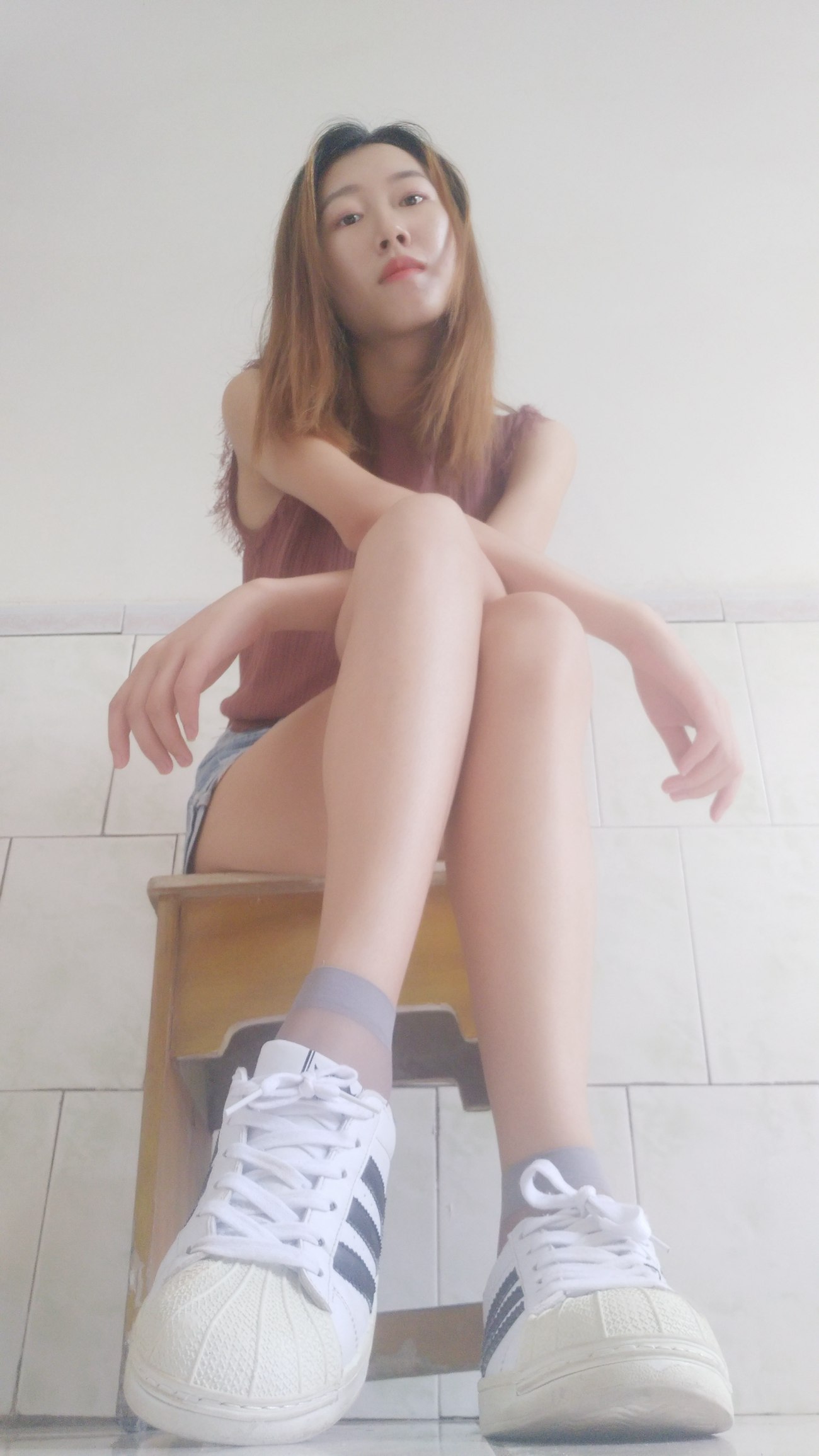 图片[24]-学妹校园寝室短丝系列026期 刘静[81P] – 速更版-美库