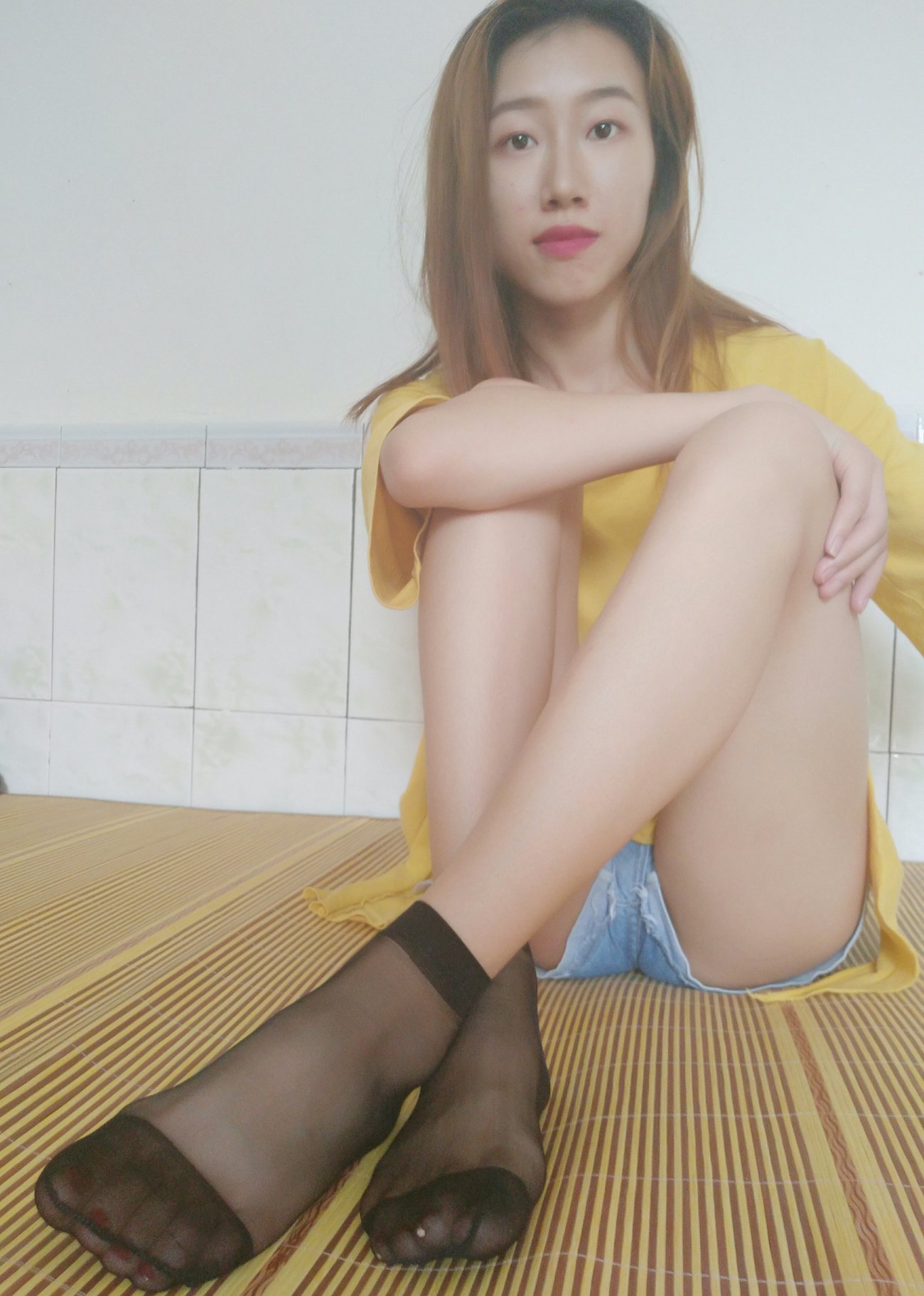 图片[25]-学妹校园寝室短丝系列026期 刘静[81P] – 速更版-美库