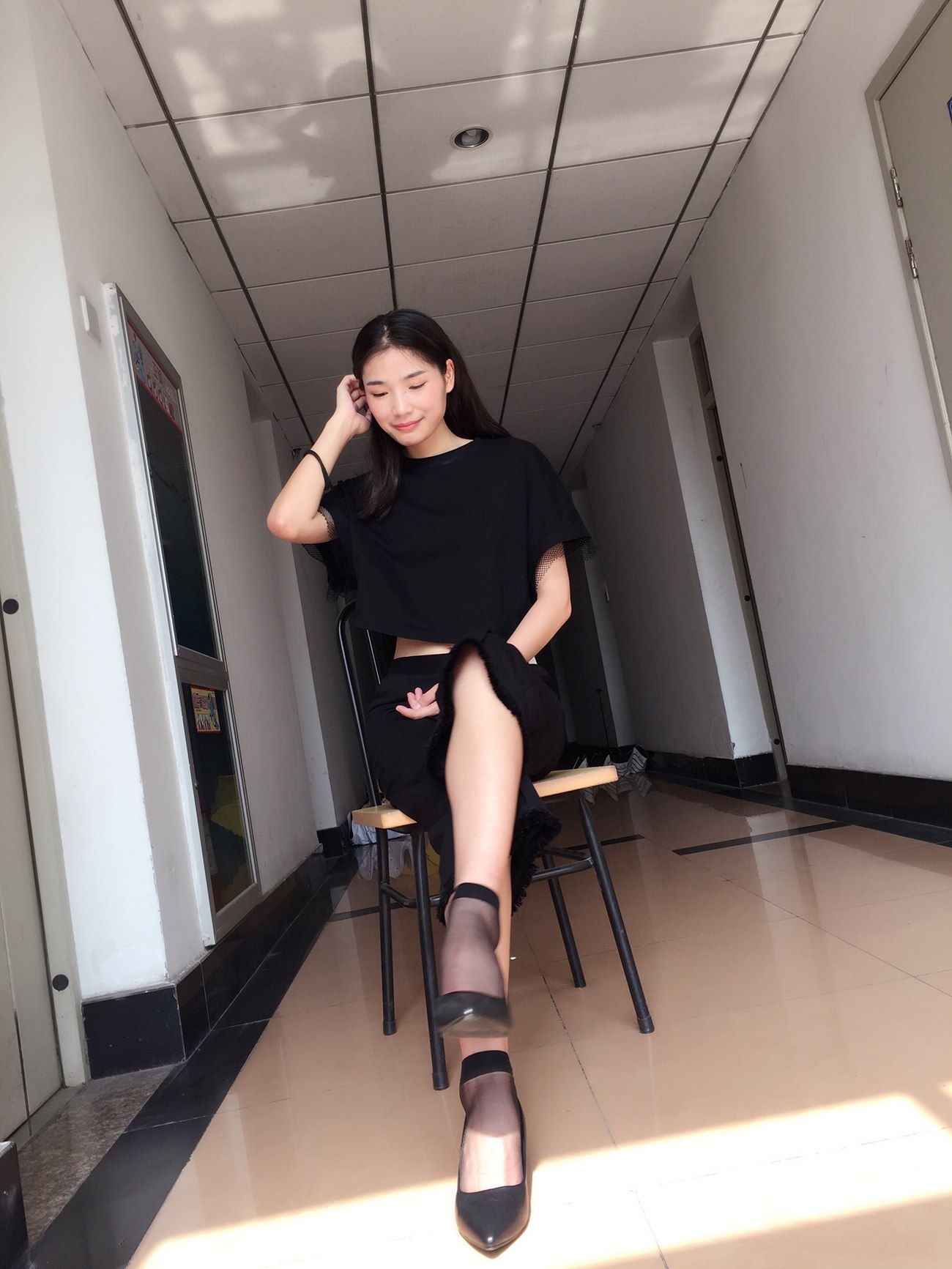 图片[15]-学妹校园寝室短丝系列027期 陆晓芸[65P] – 速更版-美库