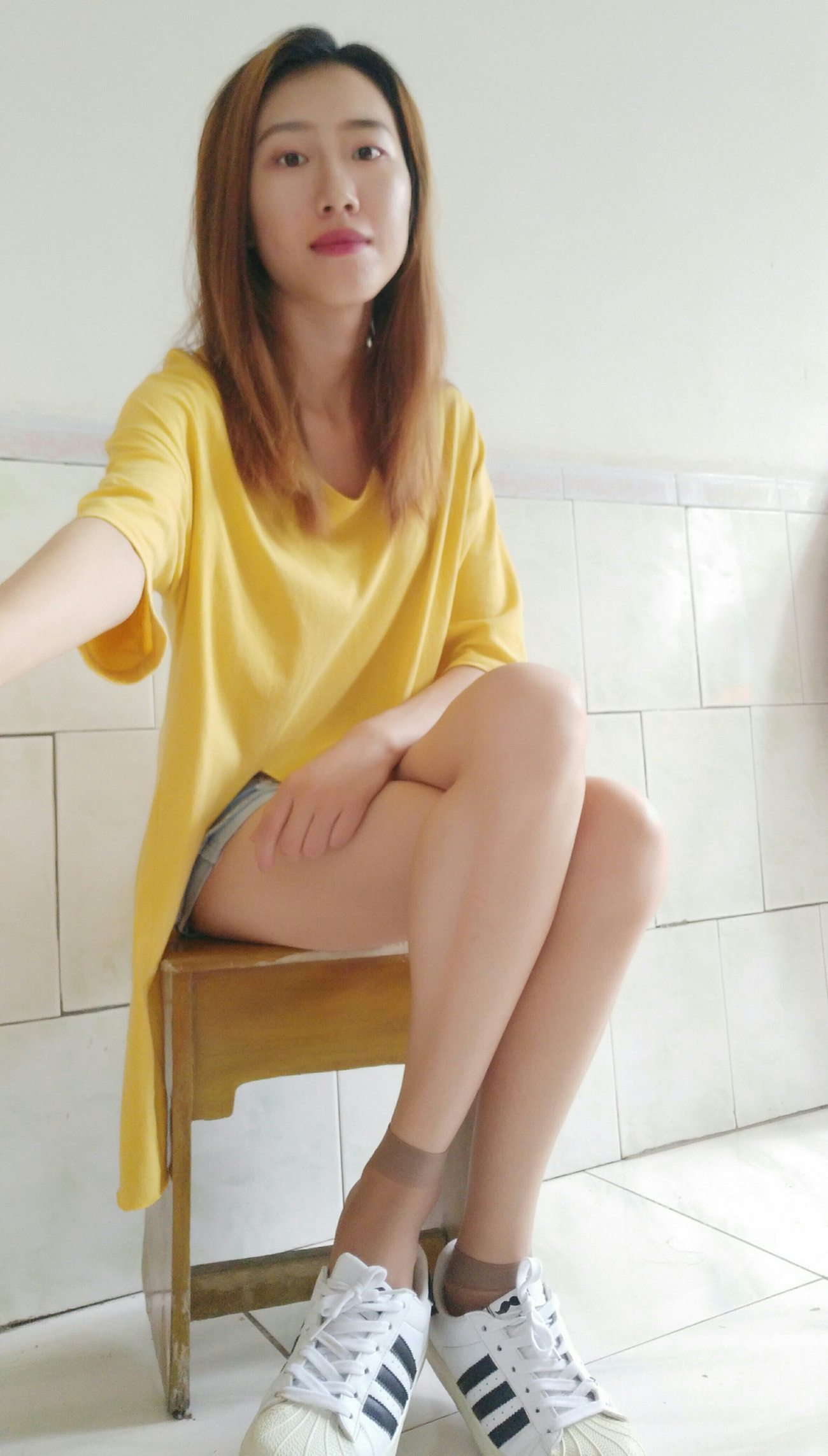 图片[46]-学妹校园寝室短丝系列026期 刘静[81P] – 速更版-美库