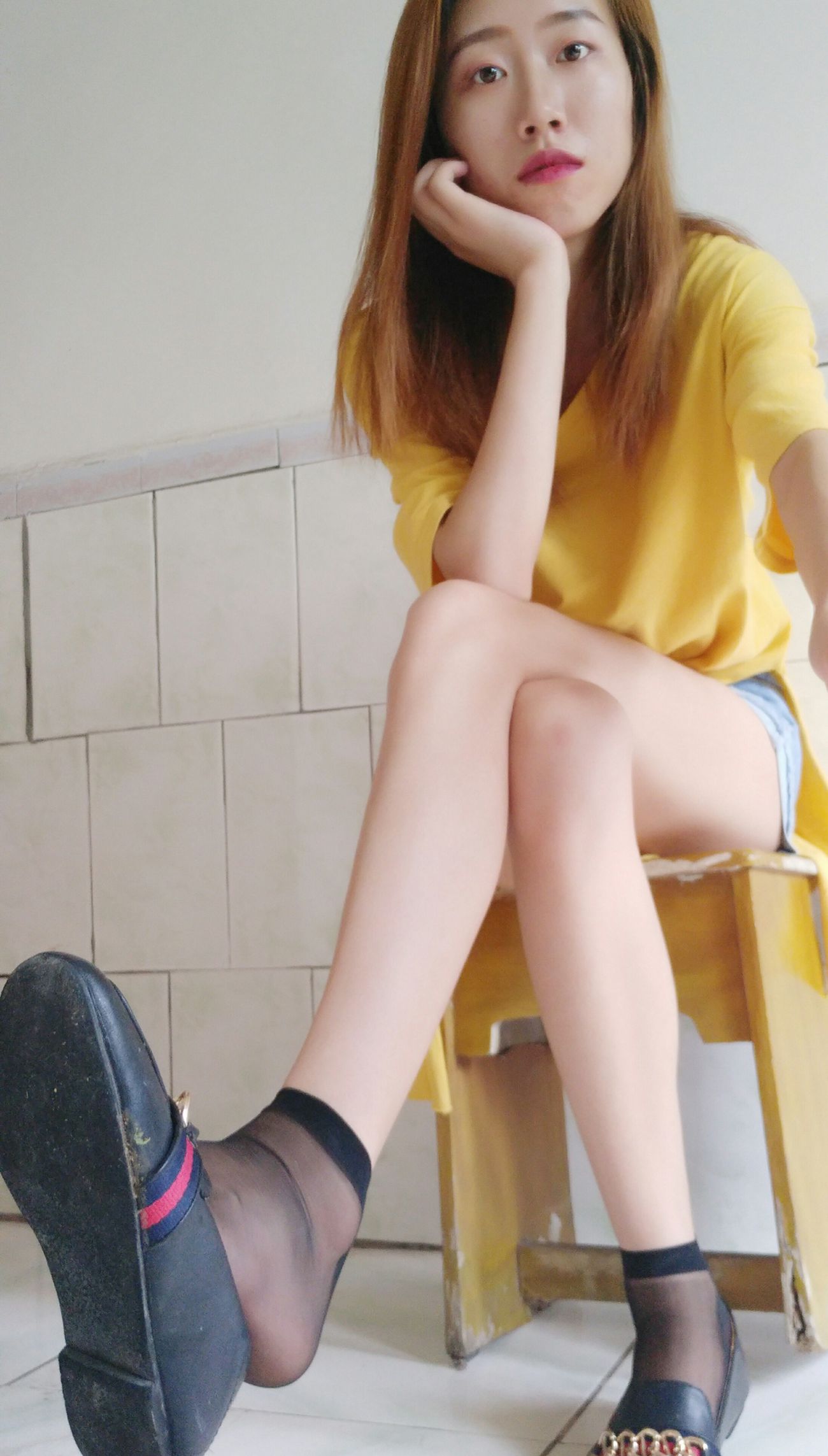 图片[48]-学妹校园寝室短丝系列026期 刘静[81P] – 速更版-美库