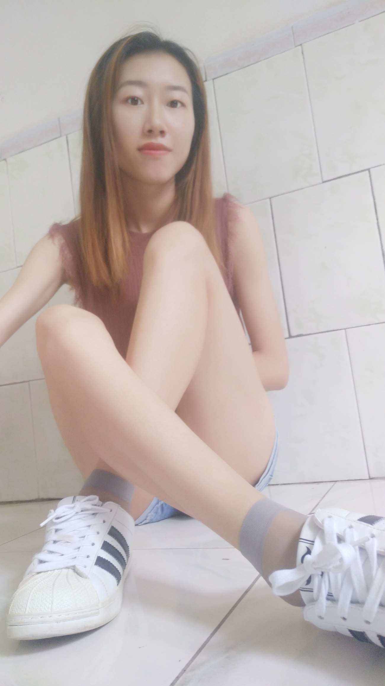 图片[49]-学妹校园寝室短丝系列026期 刘静[81P] – 速更版-美库