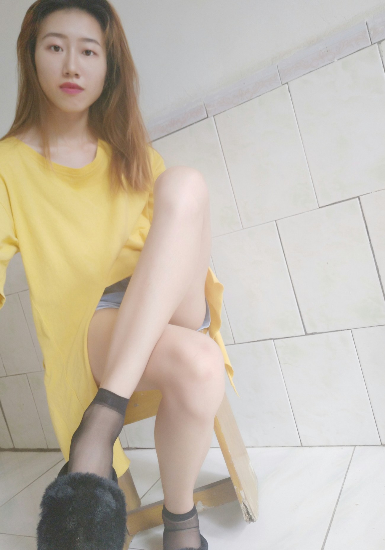 图片[54]-学妹校园寝室短丝系列026期 刘静[81P] – 速更版-美库