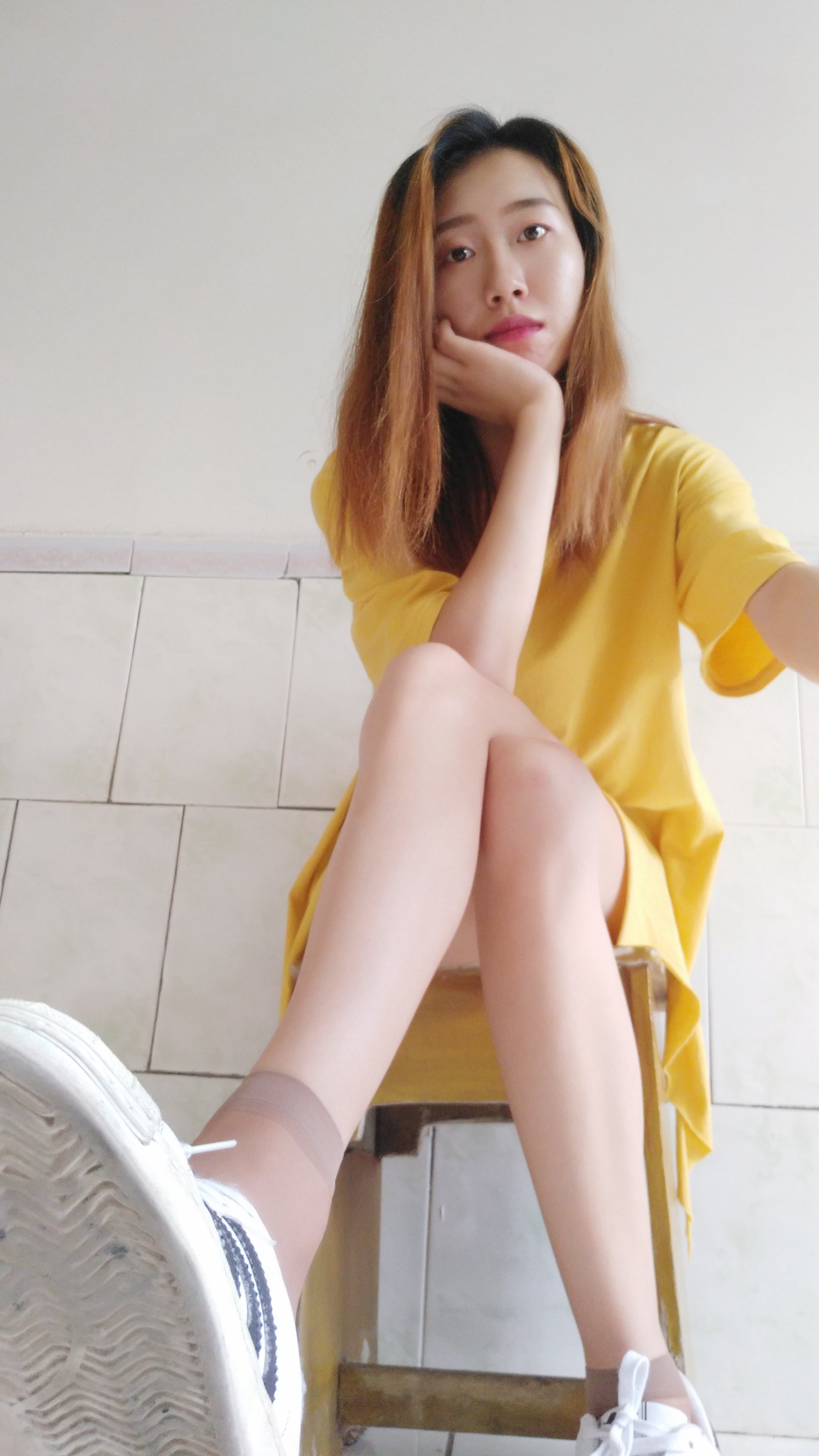 图片[76]-学妹校园寝室短丝系列026期 刘静[81P] – 速更版-美库