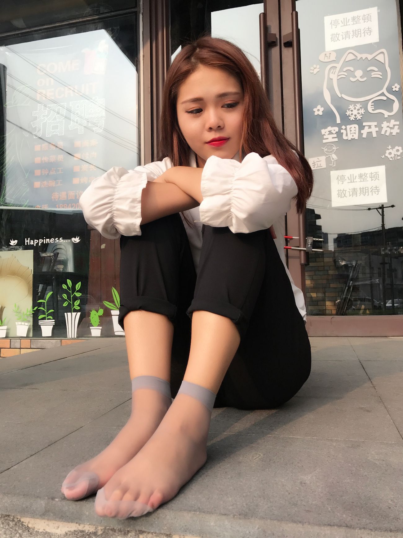 图片[25]-学妹校园寝室短丝系列028期 马欢[190P] – 速更版-美库