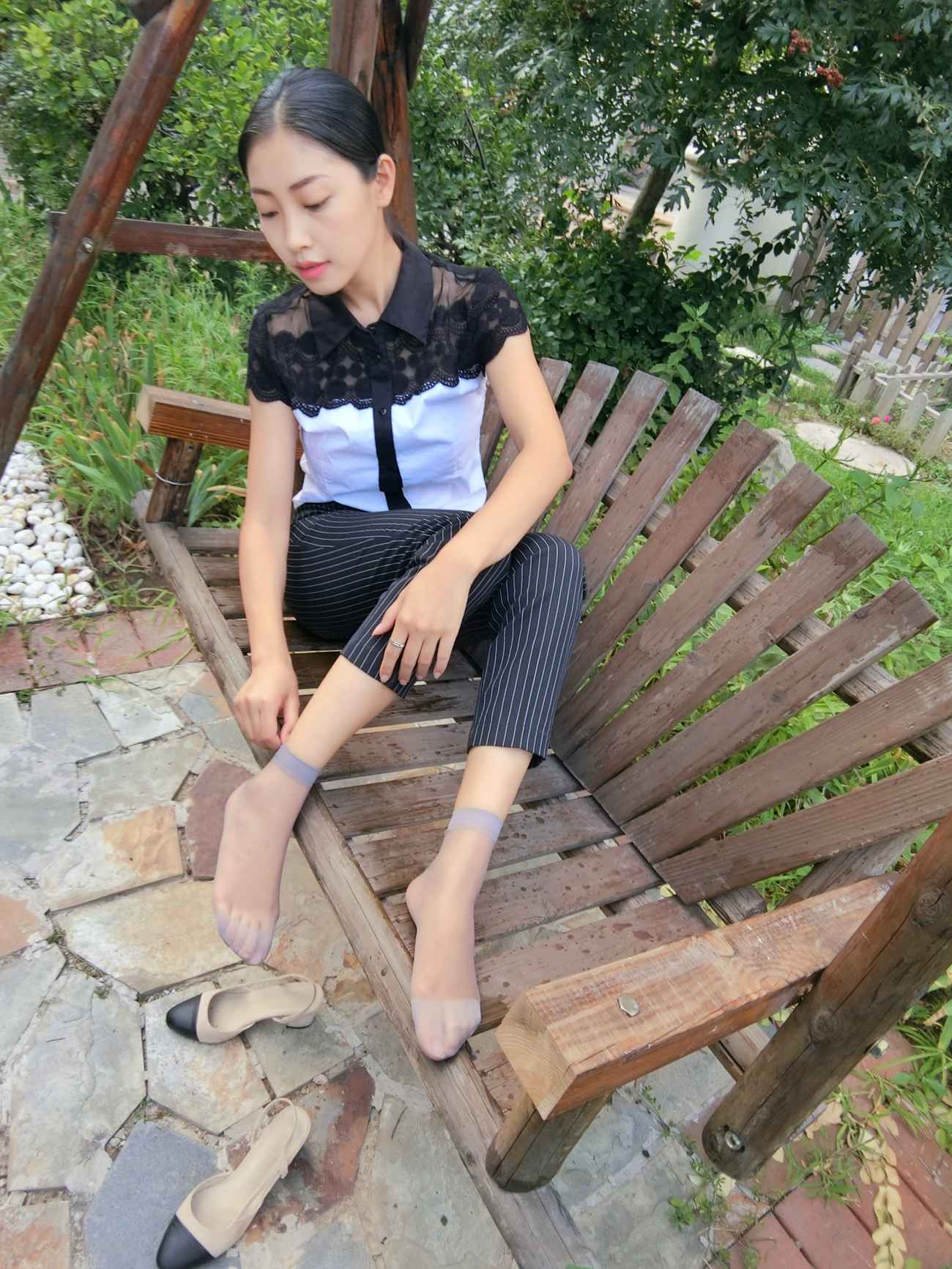 图片[27]-学妹校园寝室短丝系列028期 马欢[190P] – 速更版-美库