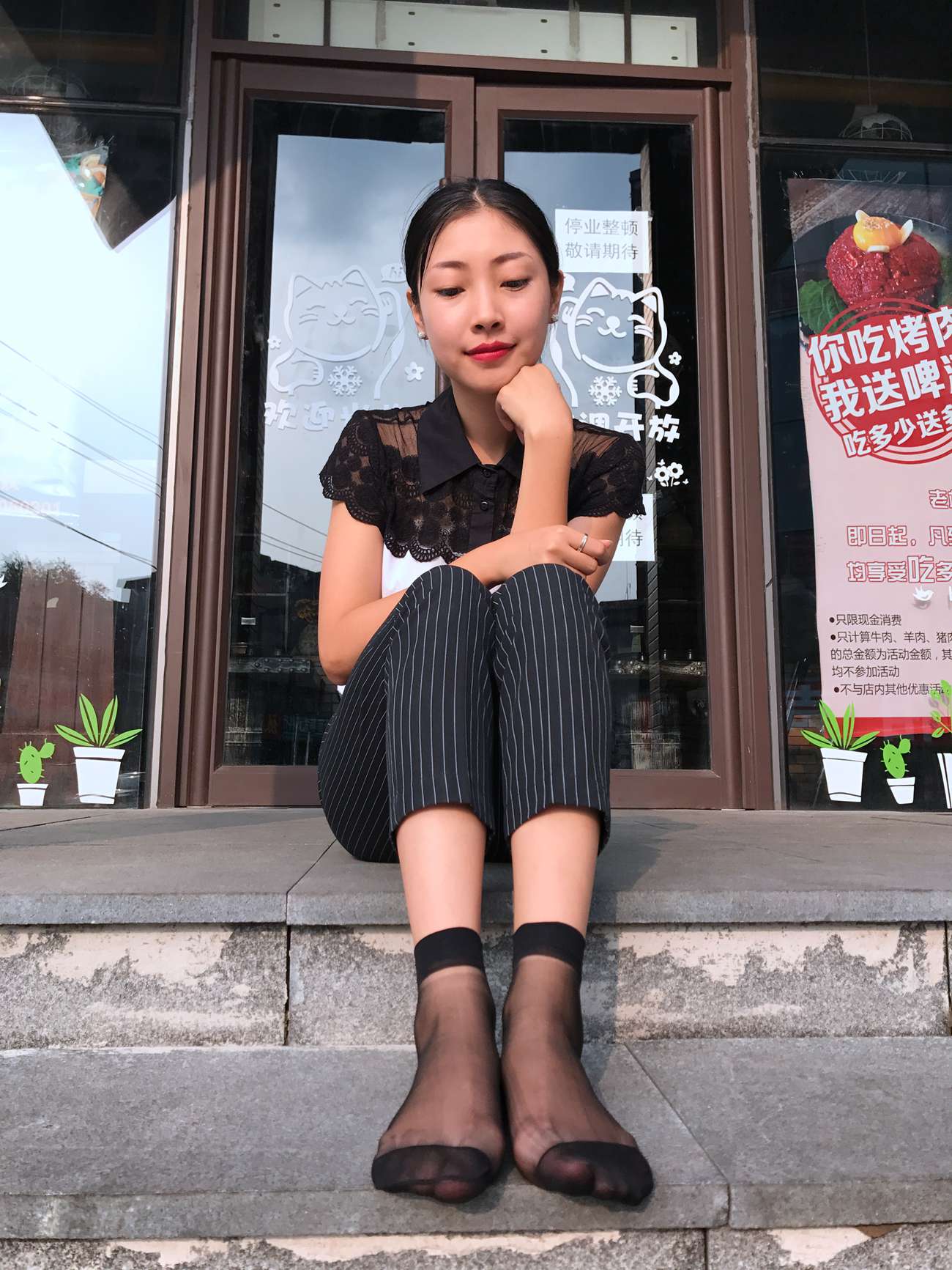 图片[35]-学妹校园寝室短丝系列028期 马欢[190P] – 速更版-美库