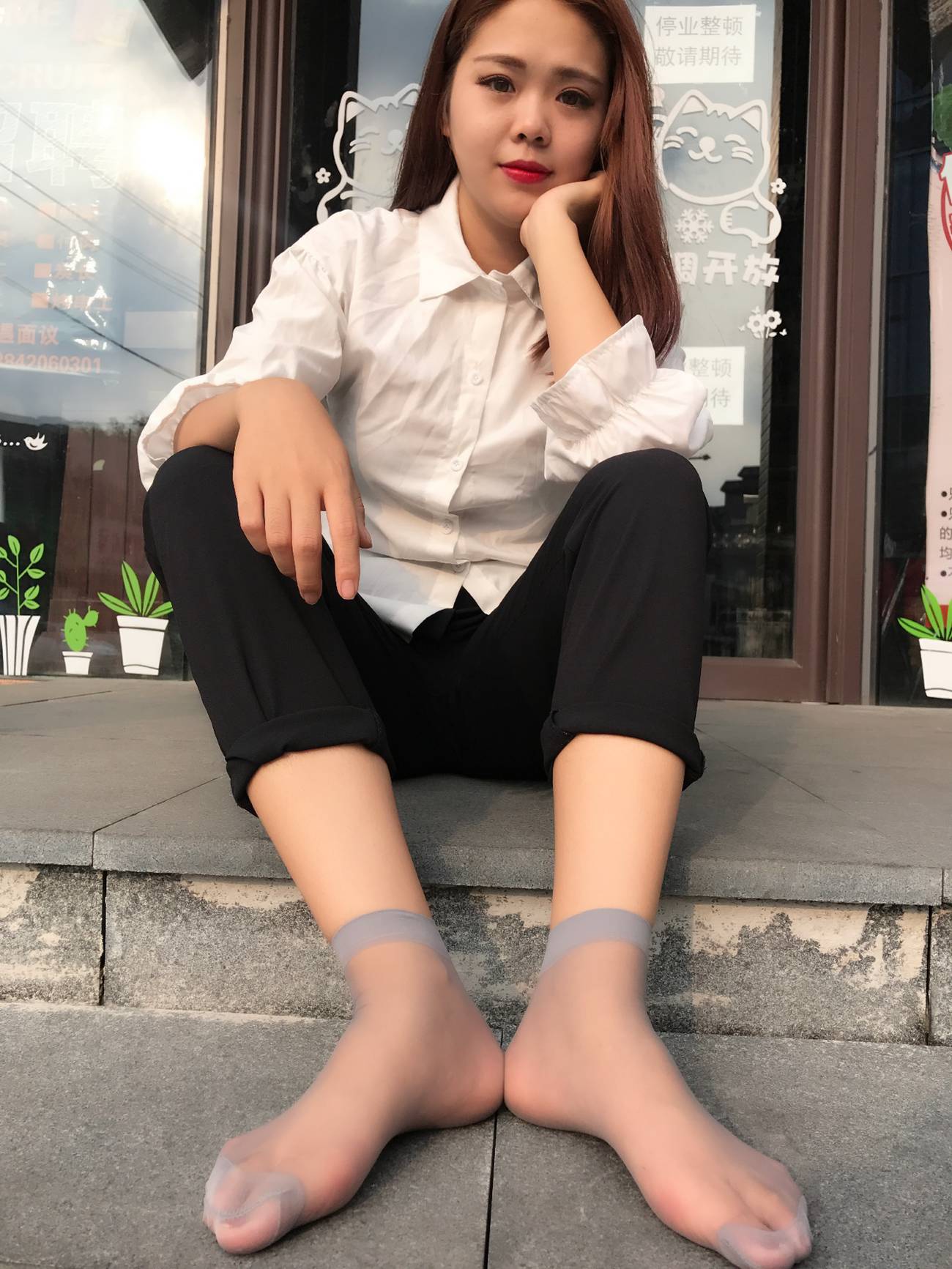 图片[65]-学妹校园寝室短丝系列028期 马欢[190P] – 速更版-美库