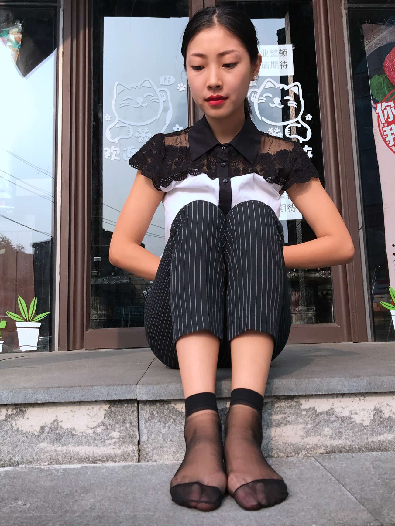 图片[91]-学妹校园寝室短丝系列028期 马欢[190P] – 速更版-美库