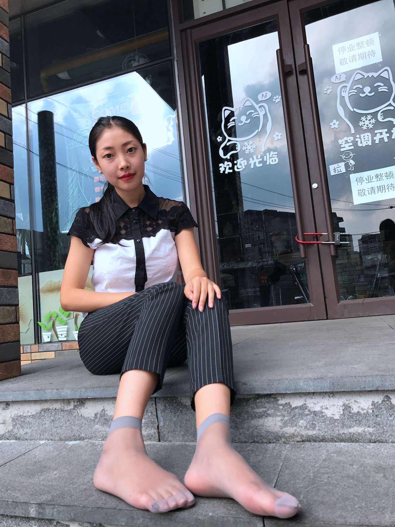 图片[111]-学妹校园寝室短丝系列028期 马欢[190P] – 速更版-美库