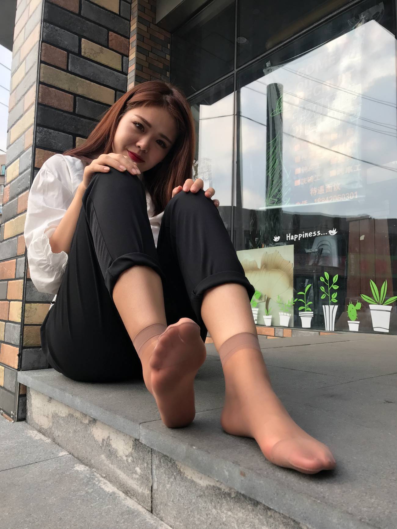 图片[129]-学妹校园寝室短丝系列028期 马欢[190P] – 速更版-美库