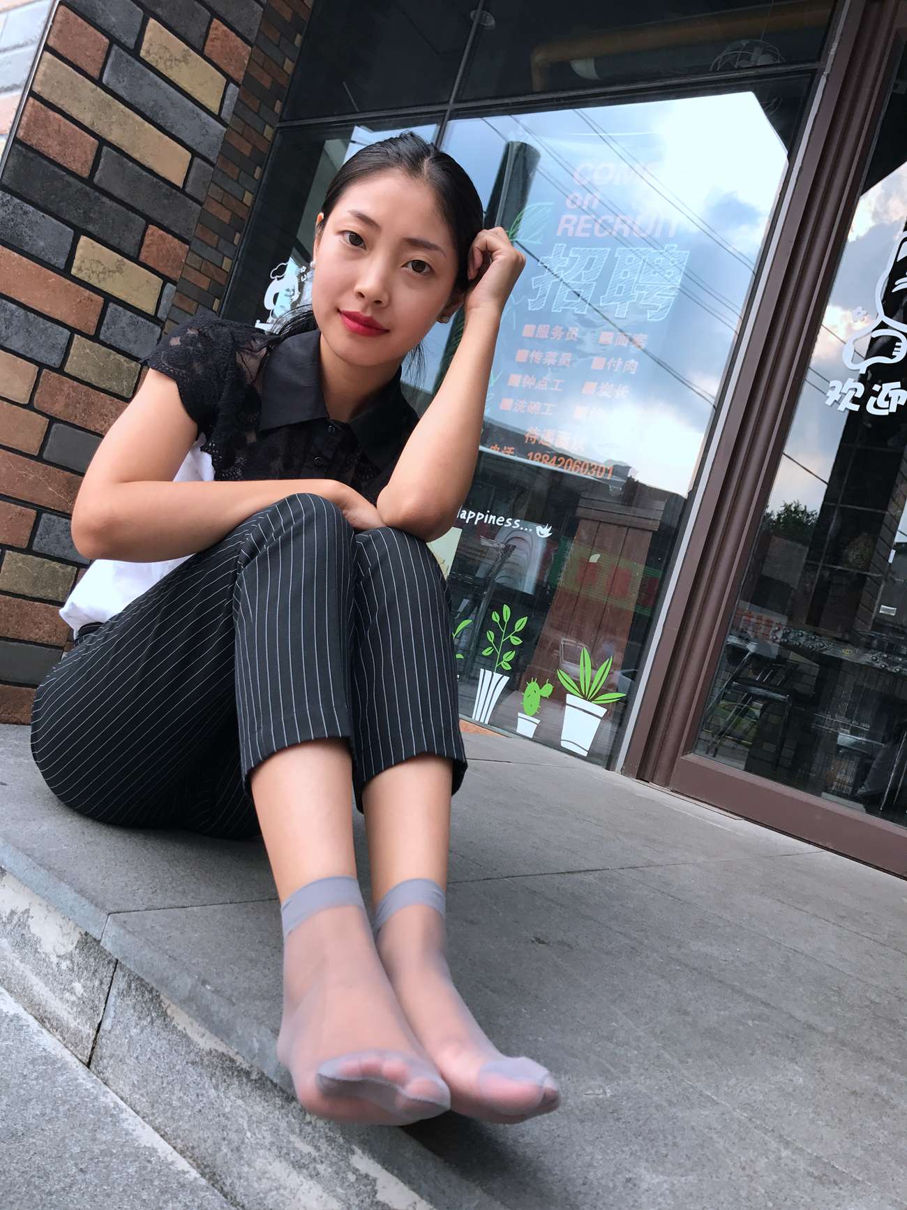 图片[130]-学妹校园寝室短丝系列028期 马欢[190P] – 速更版-美库