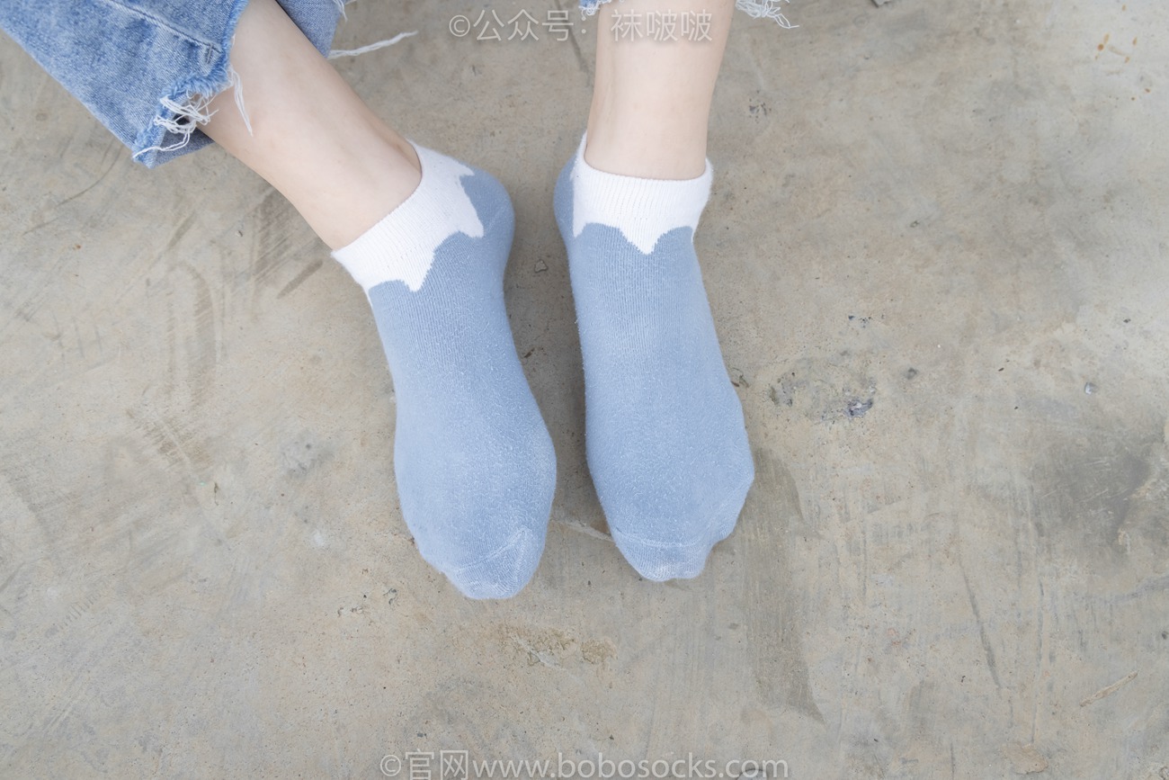 图片[62]-[BoBoSocks袜啵啵]NO.020 熊熊-NB运动鞋、蓝色短棉袜（踩脏）、裸足[150P] – 速更版-美库