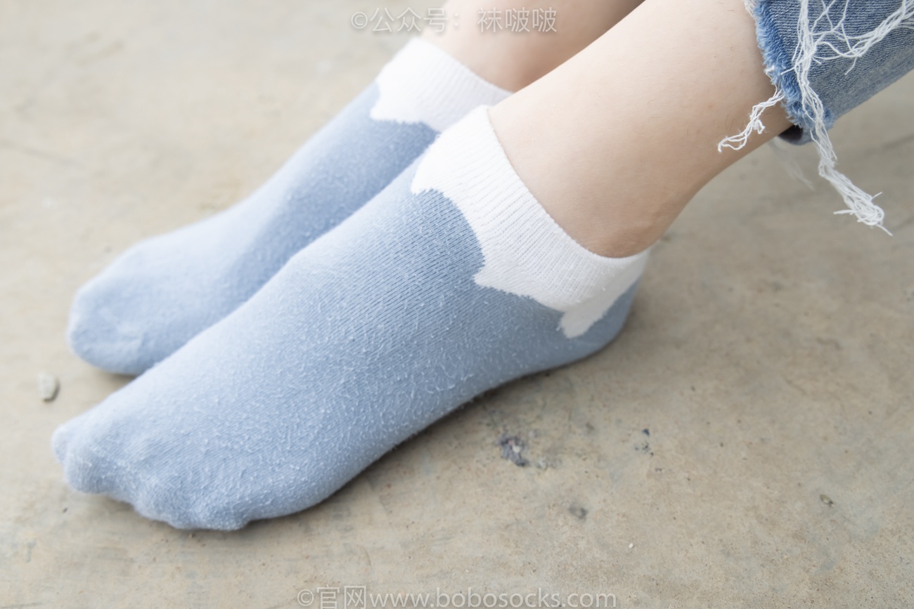 图片[73]-[BoBoSocks袜啵啵]NO.020 熊熊-NB运动鞋、蓝色短棉袜（踩脏）、裸足[150P] – 速更版-美库