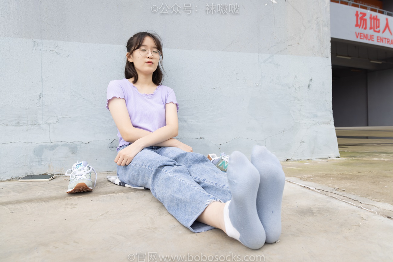 图片[80]-[BoBoSocks袜啵啵]NO.020 熊熊-NB运动鞋、蓝色短棉袜（踩脏）、裸足[150P] – 速更版-美库