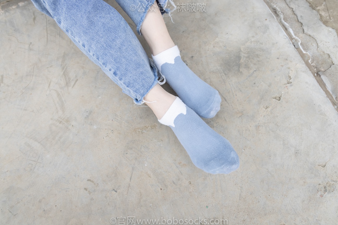 图片[82]-[BoBoSocks袜啵啵]NO.020 熊熊-NB运动鞋、蓝色短棉袜（踩脏）、裸足[150P] – 速更版-美库