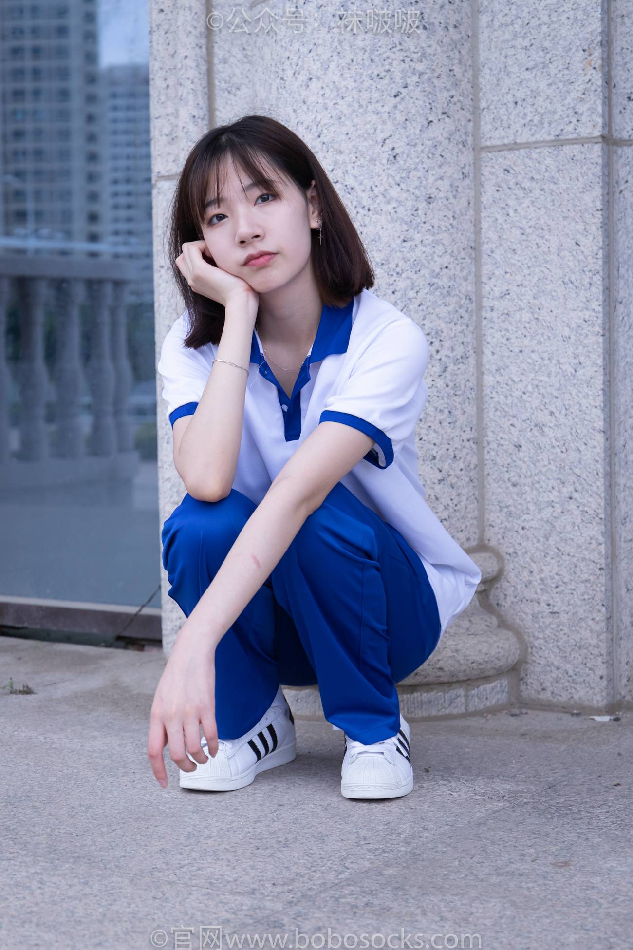 图片[11]-[BoBoSocks袜啵啵]NO.022 小甜豆-校服、贝壳头、白棉袜、肉丝[140P] – 速更版-美库