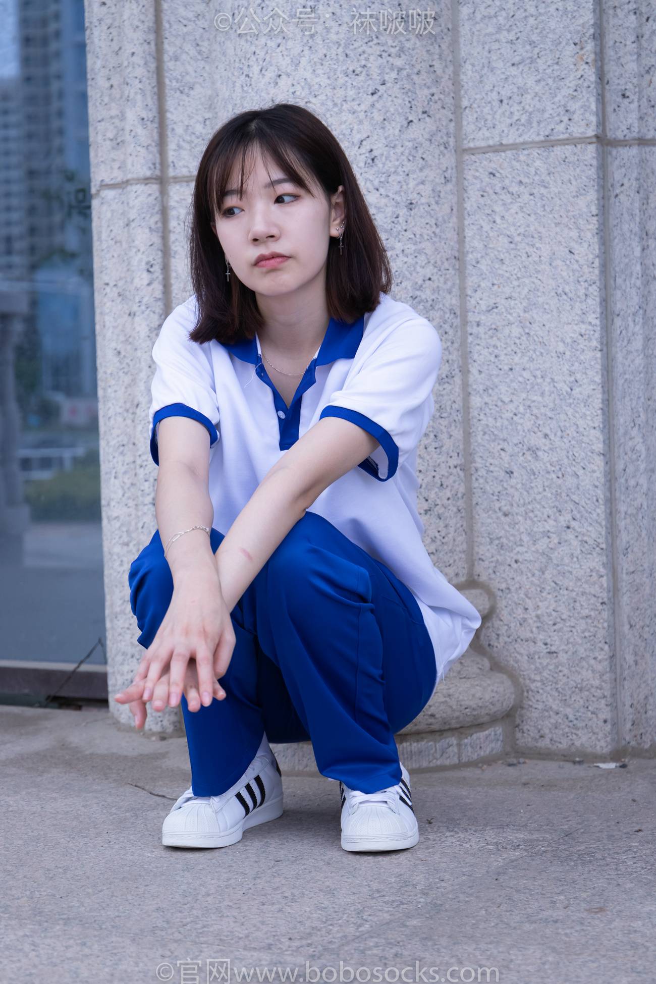 图片[13]-[BoBoSocks袜啵啵]NO.022 小甜豆-校服、贝壳头、白棉袜、肉丝[140P] – 速更版-美库