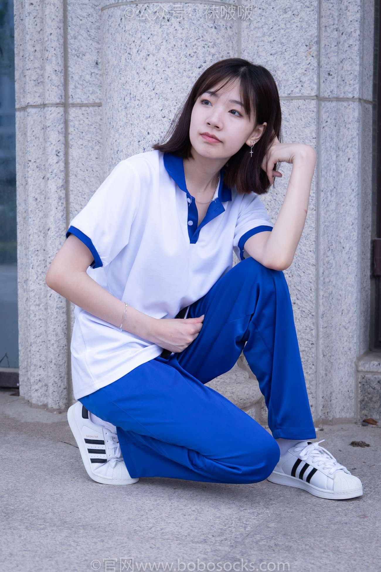 图片[15]-[BoBoSocks袜啵啵]NO.022 小甜豆-校服、贝壳头、白棉袜、肉丝[140P] – 速更版-美库