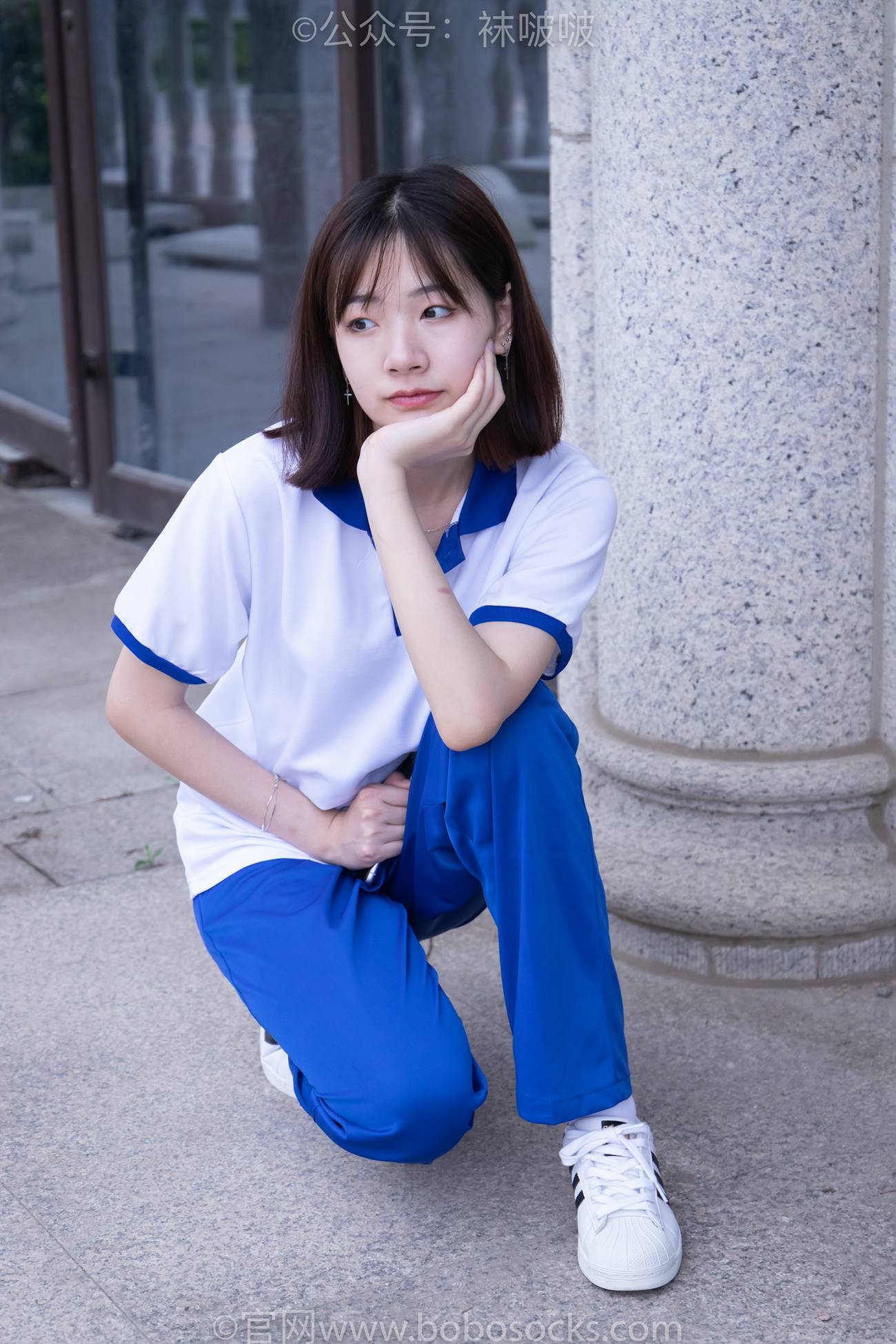 图片[16]-[BoBoSocks袜啵啵]NO.022 小甜豆-校服、贝壳头、白棉袜、肉丝[140P] – 速更版-美库