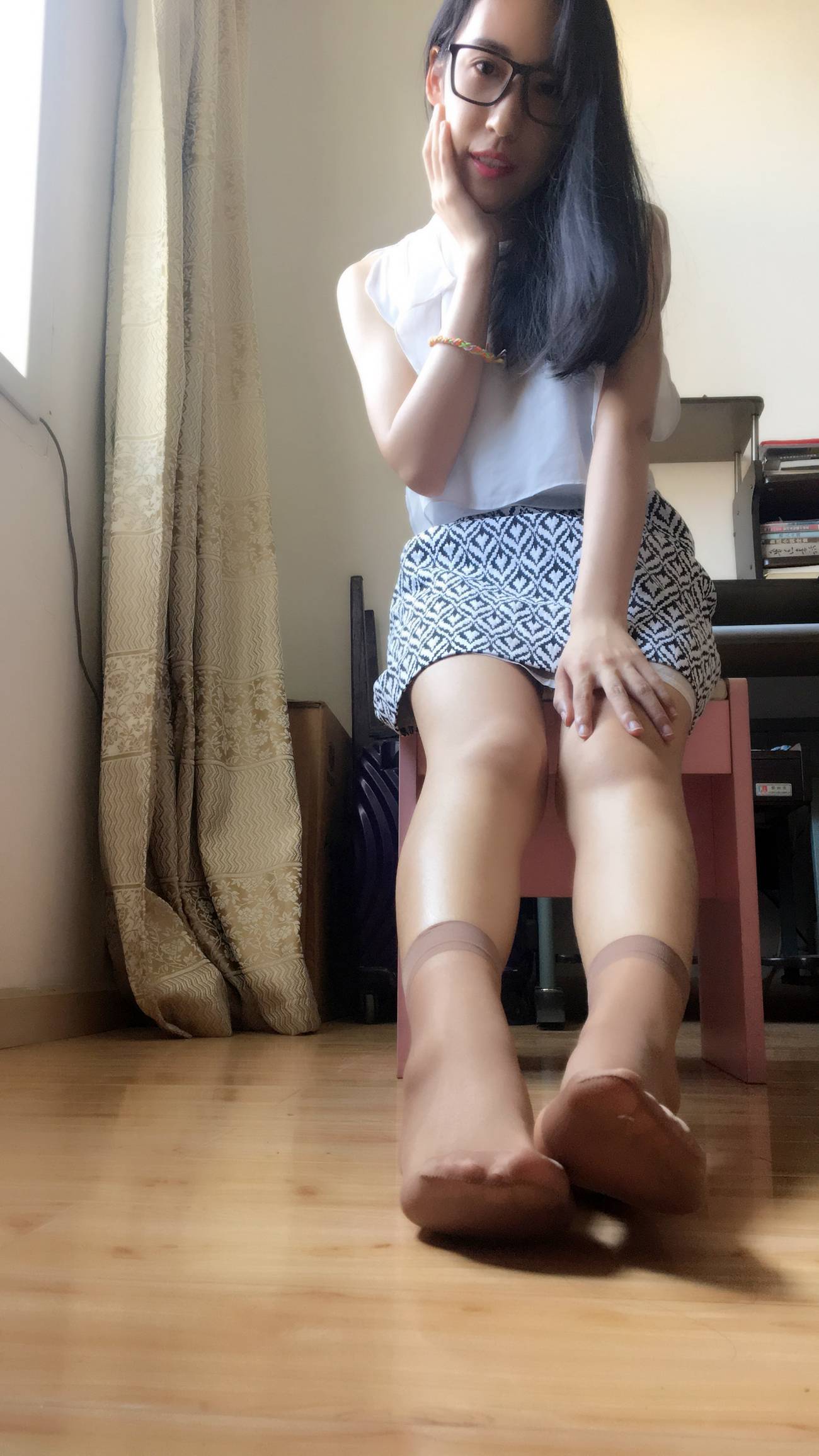 图片[49]-学妹校园寝室短丝系列029期 牛牛[85P] – 速更版-美库