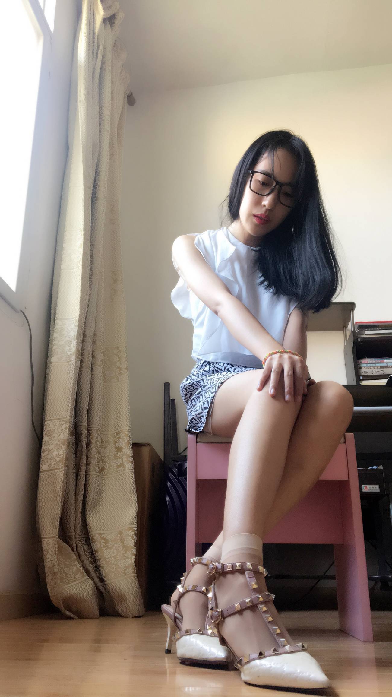 图片[52]-学妹校园寝室短丝系列029期 牛牛[85P] – 速更版-美库