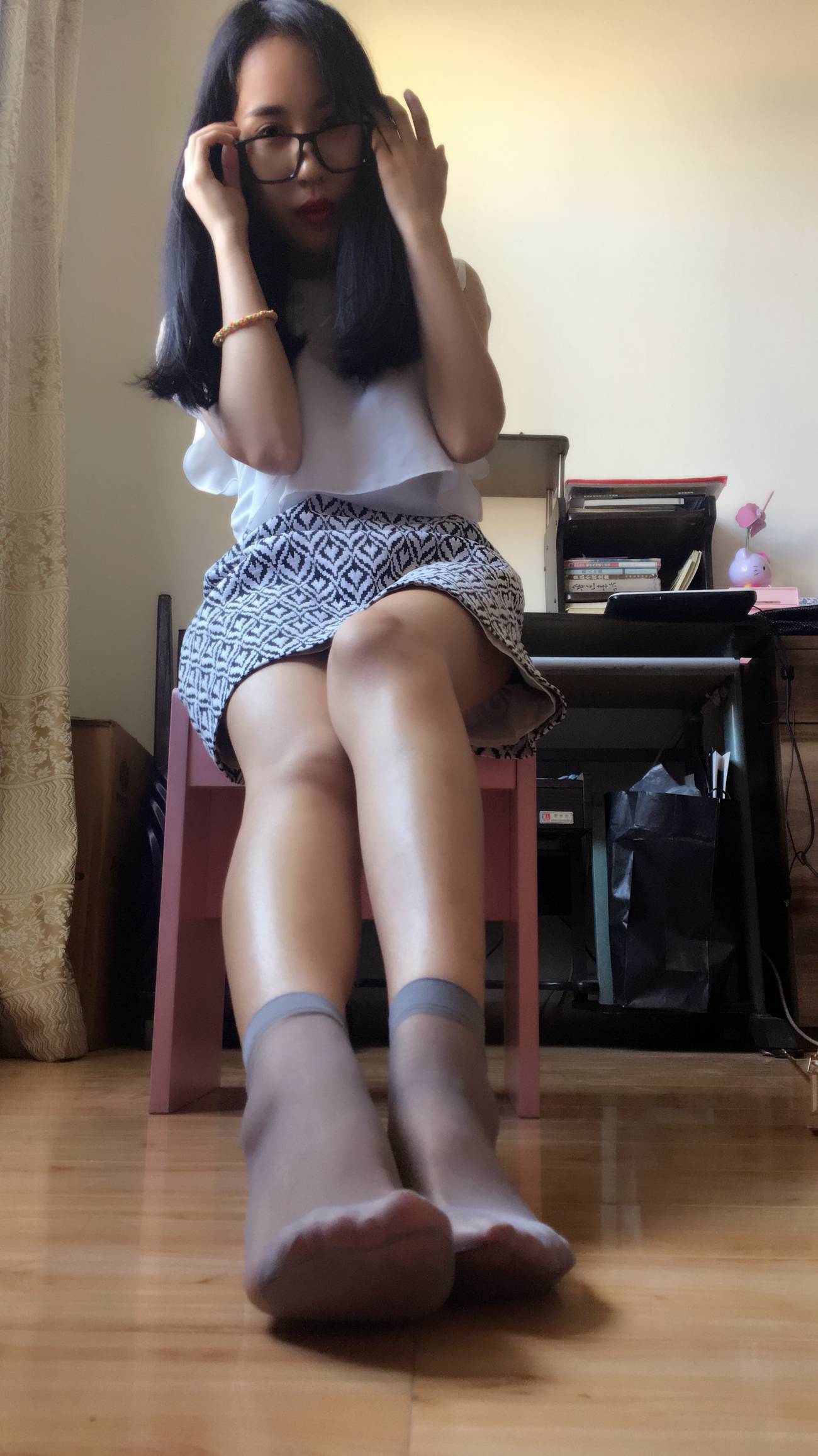 图片[76]-学妹校园寝室短丝系列029期 牛牛[85P] – 速更版-美库